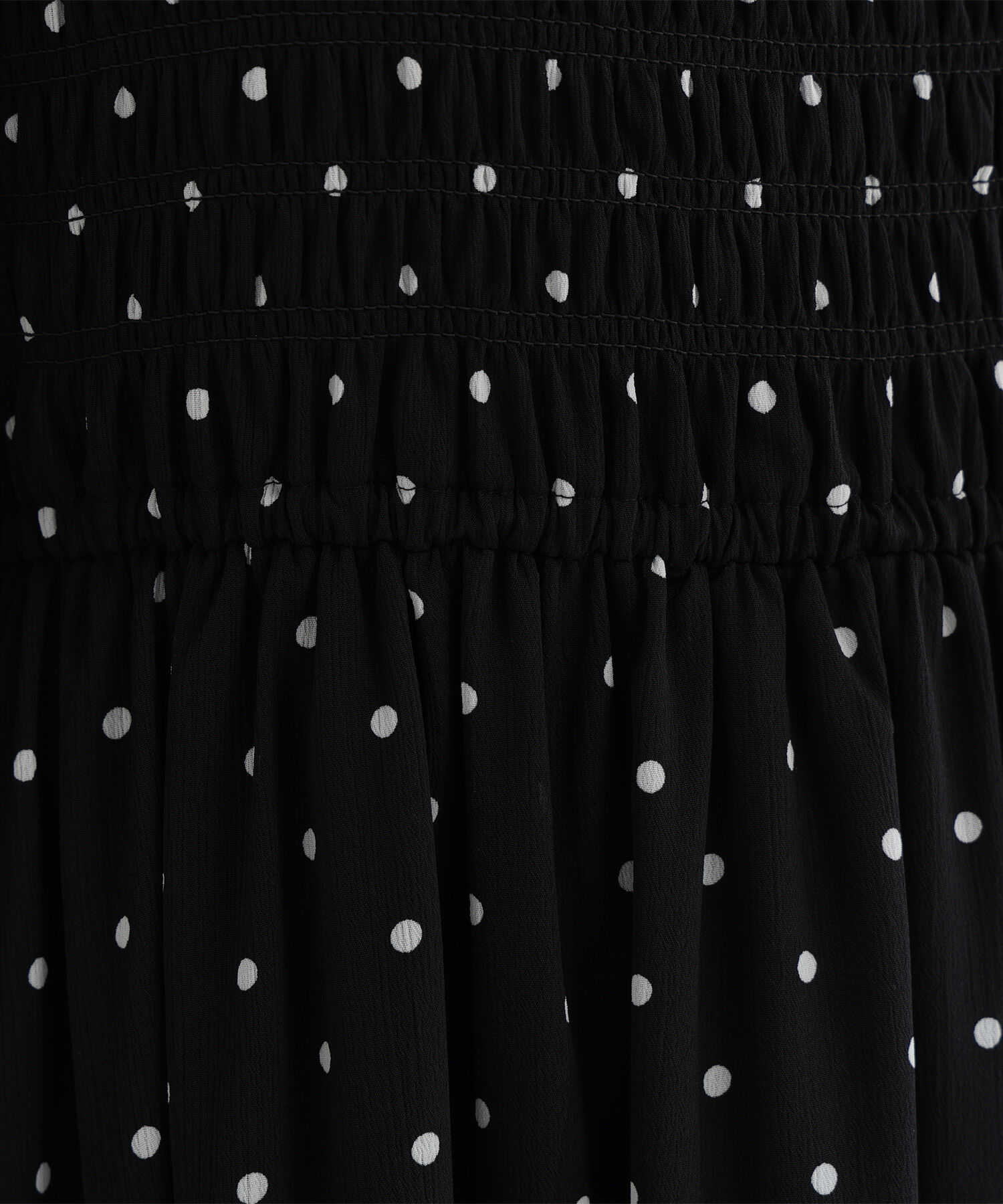  「ドットプリントシャーリングワンピース」|ワンピース|