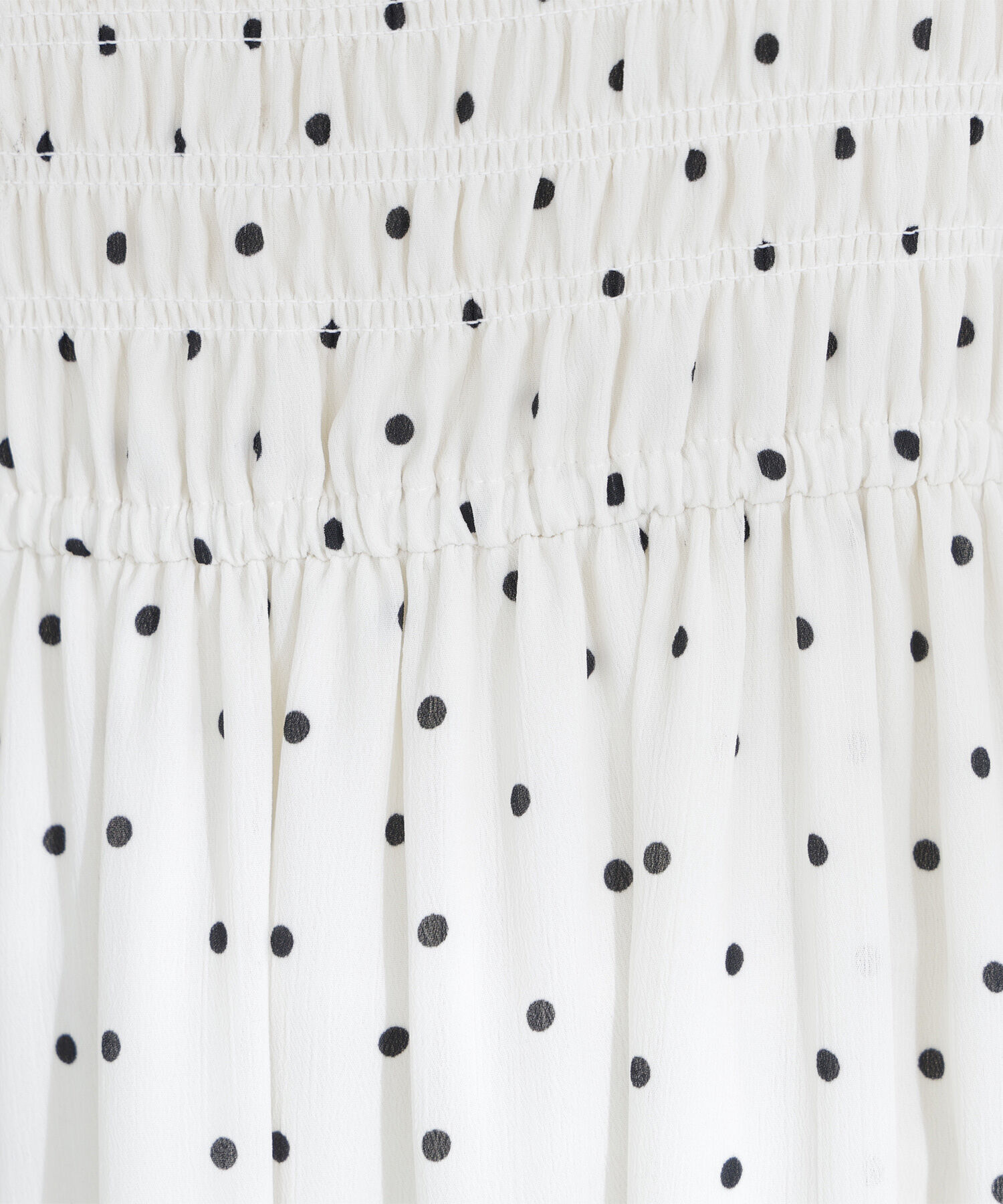  「ドットプリントシャーリングワンピース」|ワンピース|