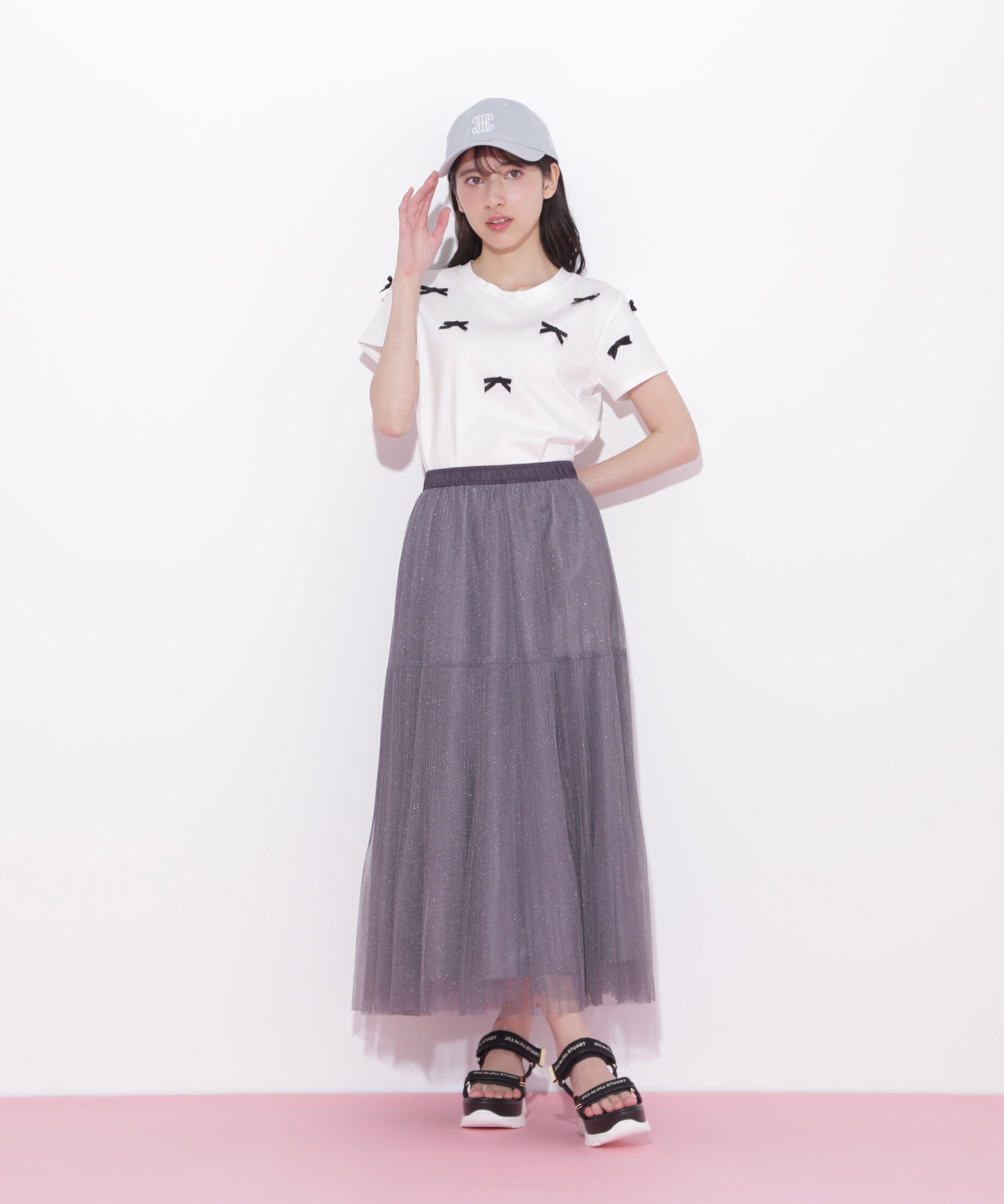 「ボリュームティアードチュールスカート」|スカート|