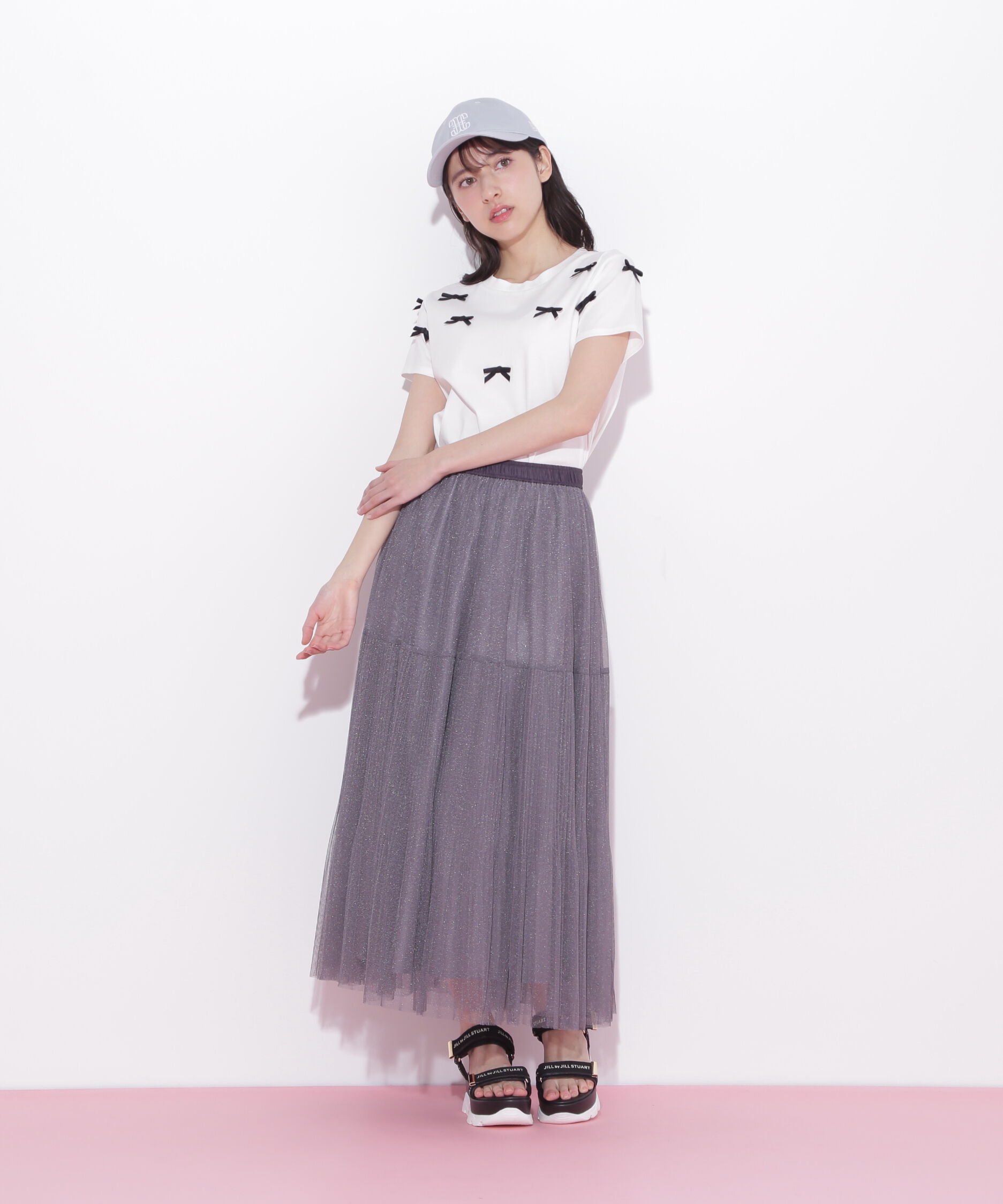  「ボリュームティアードチュールスカート」|スカート|