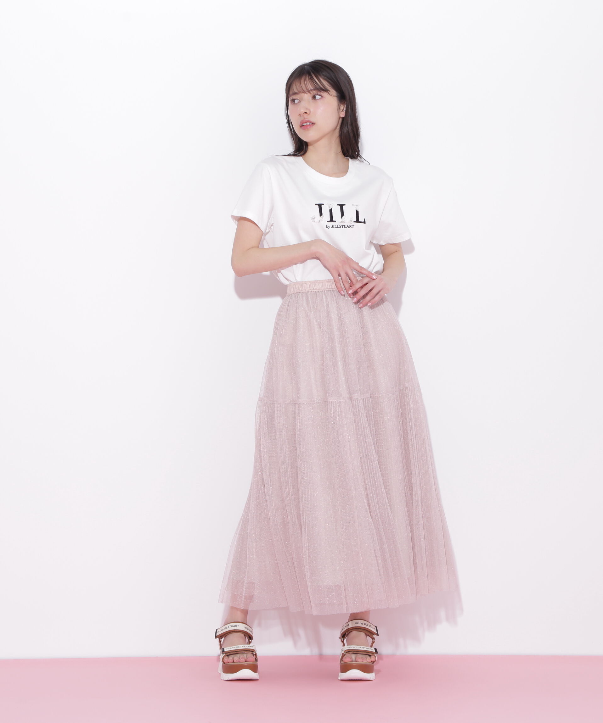  「ボリュームティアードチュールスカート」|スカート|