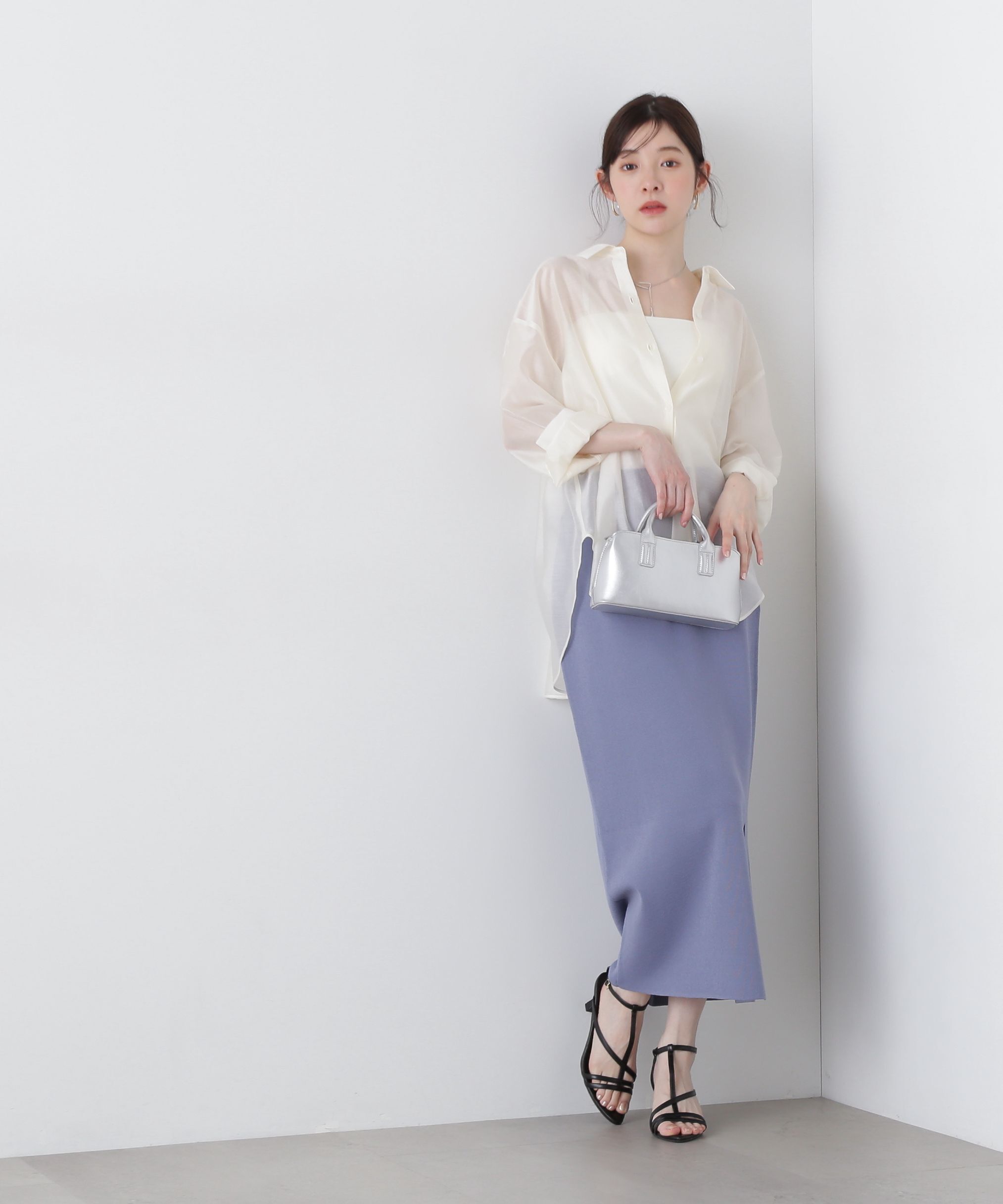 PROPORTION BODY DRESSING「スリットナローニットSET UP」|ワンピース|