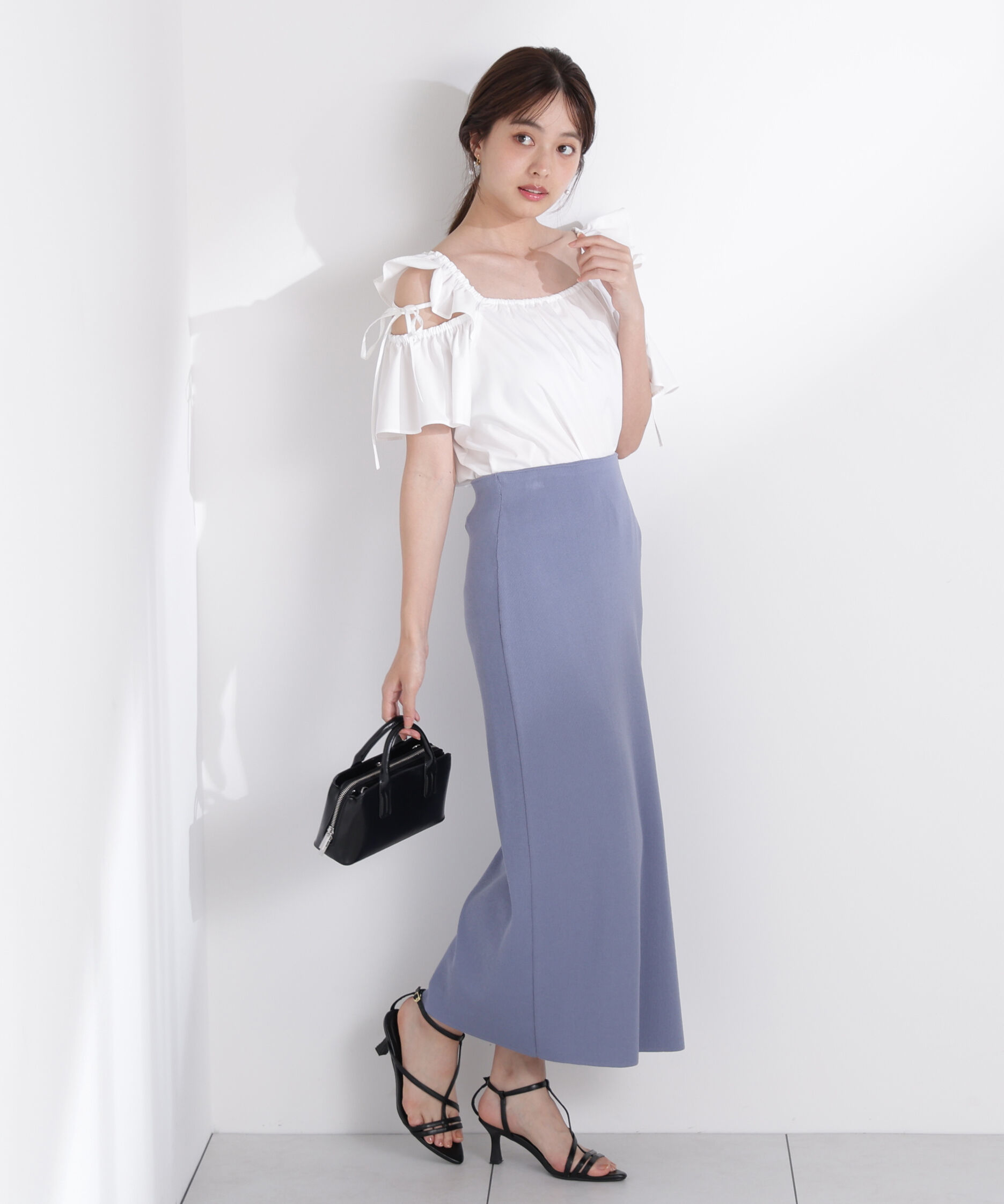 PROPORTION BODY DRESSING「スリットナローニットSET UP」|ワンピース|