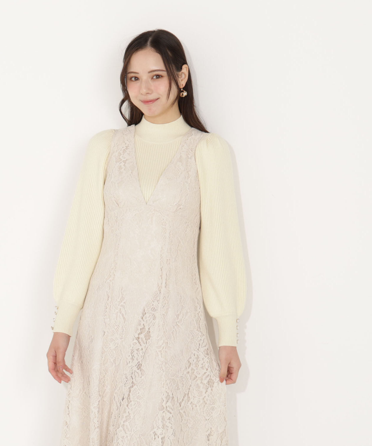 PROPORTION BODY DRESSING「ハイネックボリュームスリーブニット」|ニット・セーター|