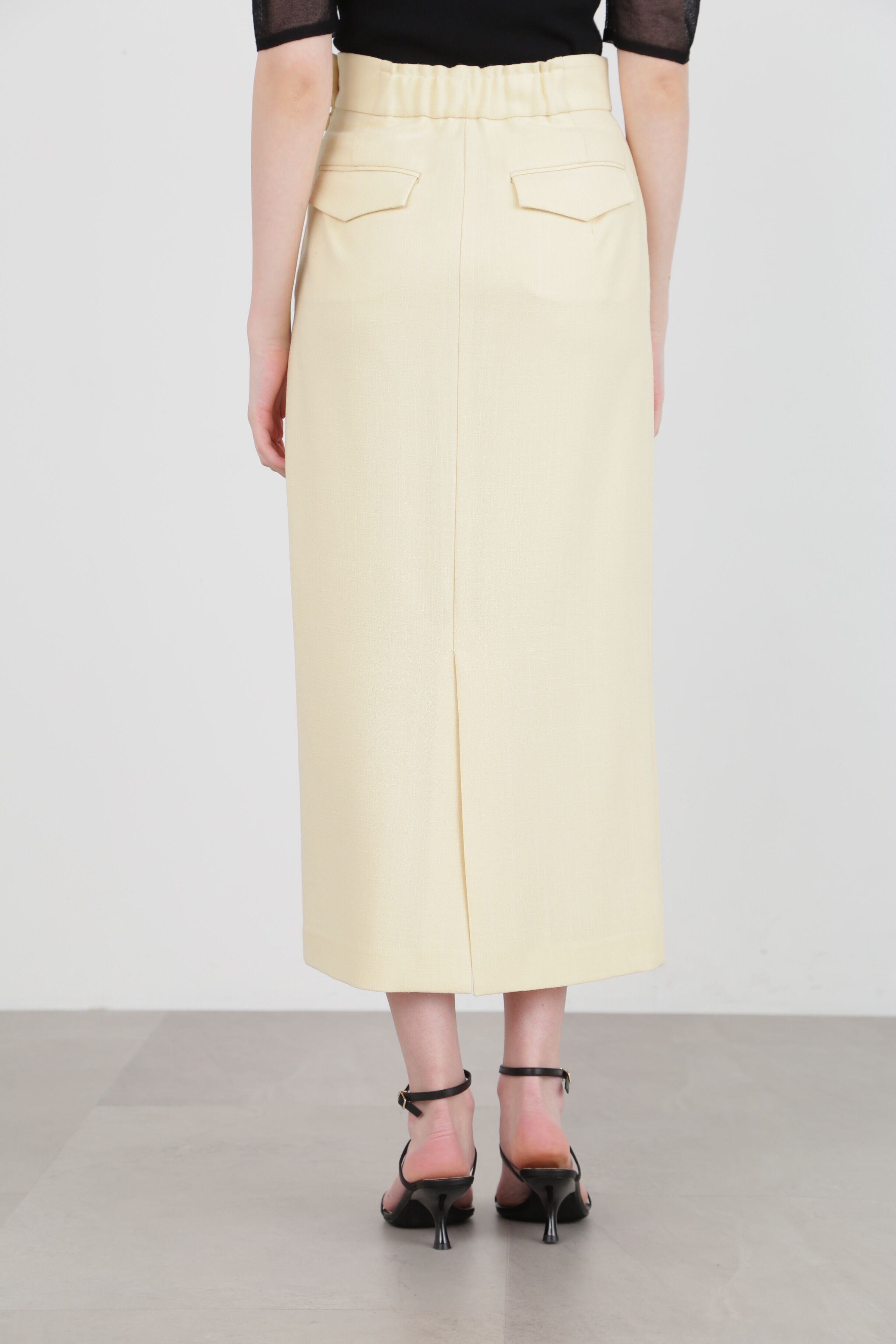  「◆サイドボタンロングスカート」|スカート|