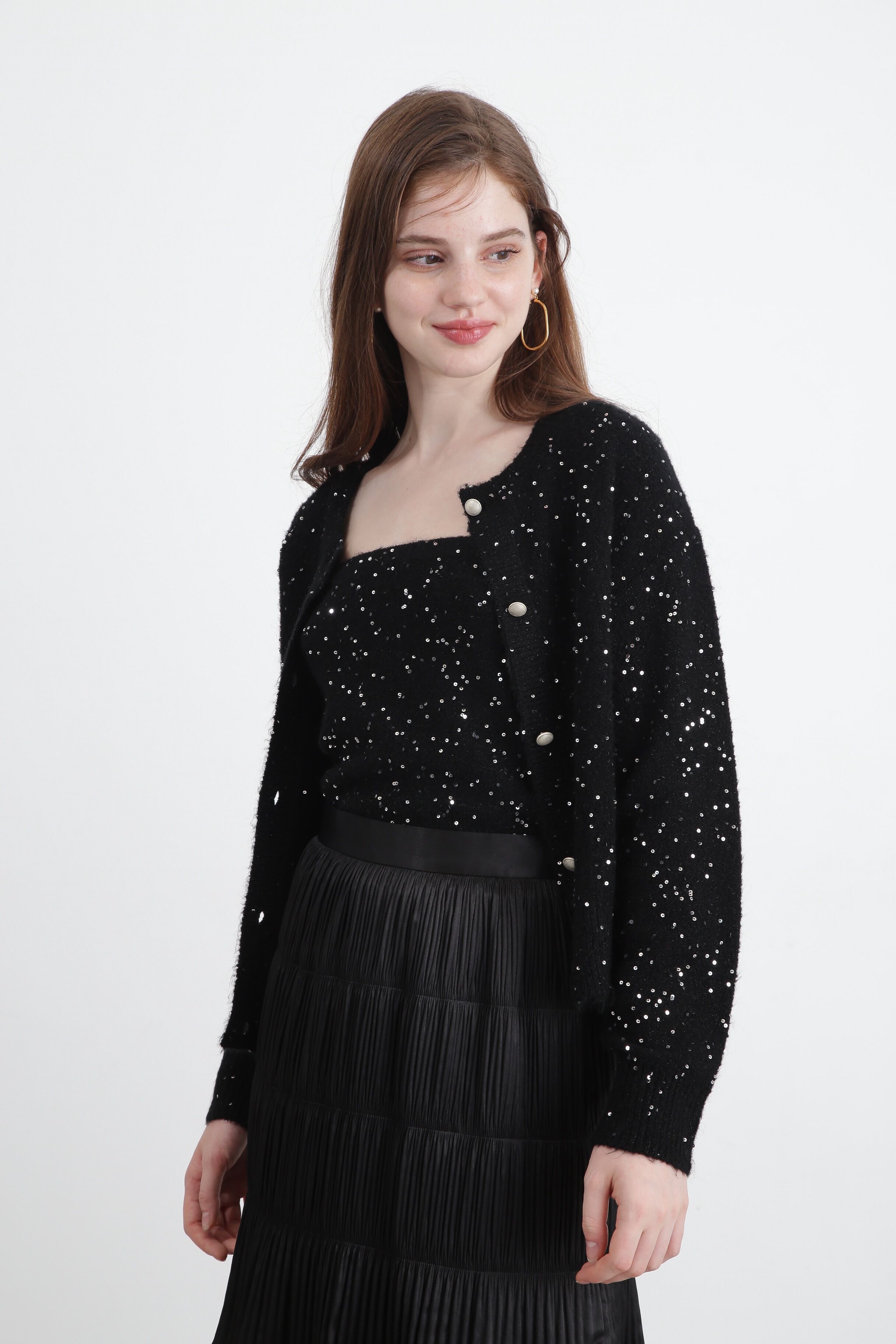  「◆スパンコールニットカーディガン」|その他|