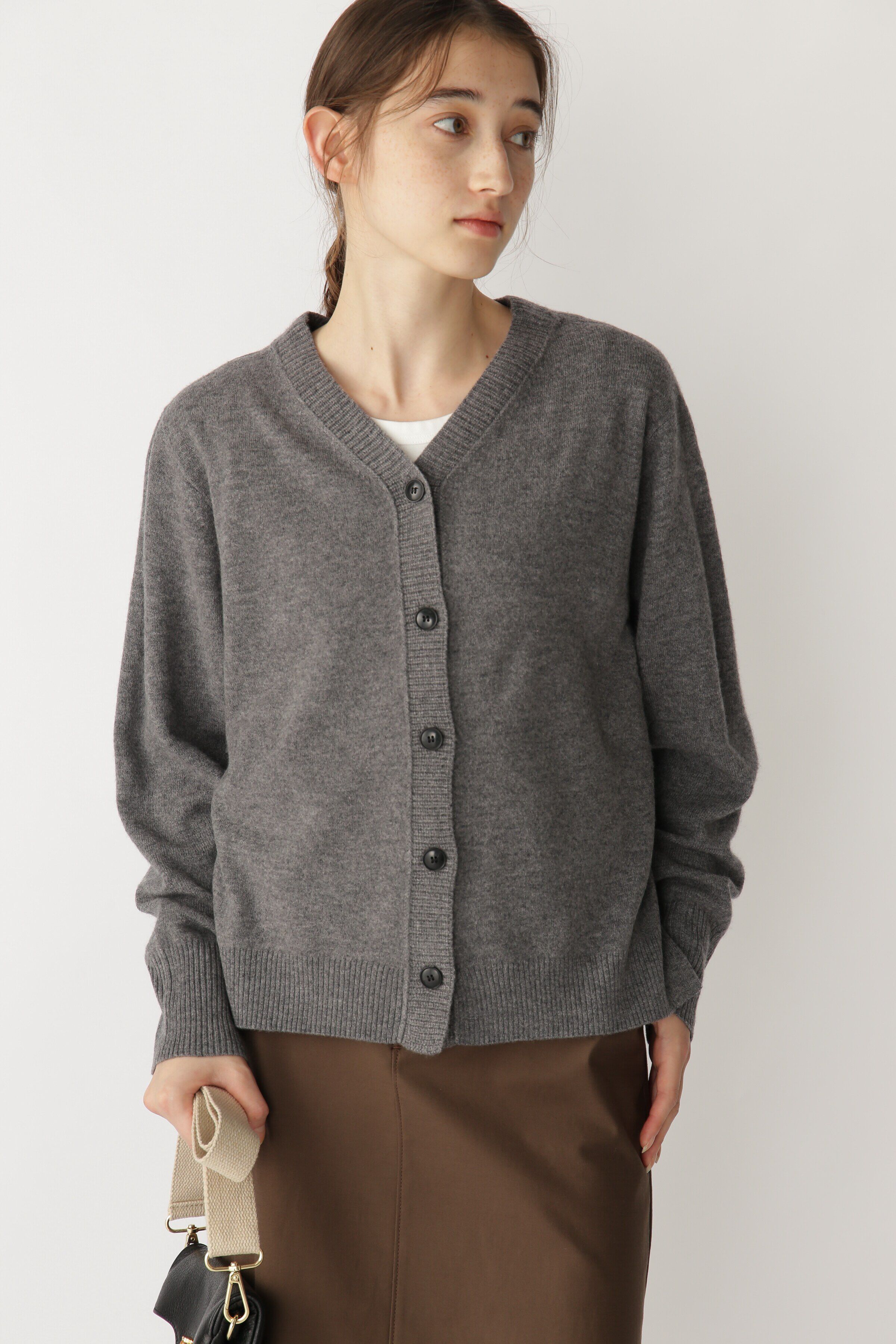  「◆ソフトタッチウール２ＷＡＹカーディガン」|ニット・セーター|チャコール1