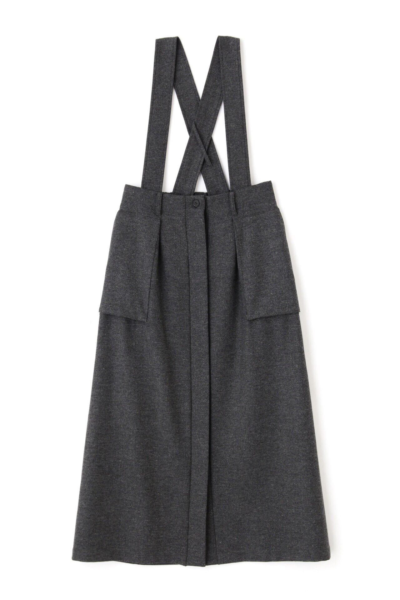  「◆ストレッチフラノワークディテール吊りスカート」|スカート|