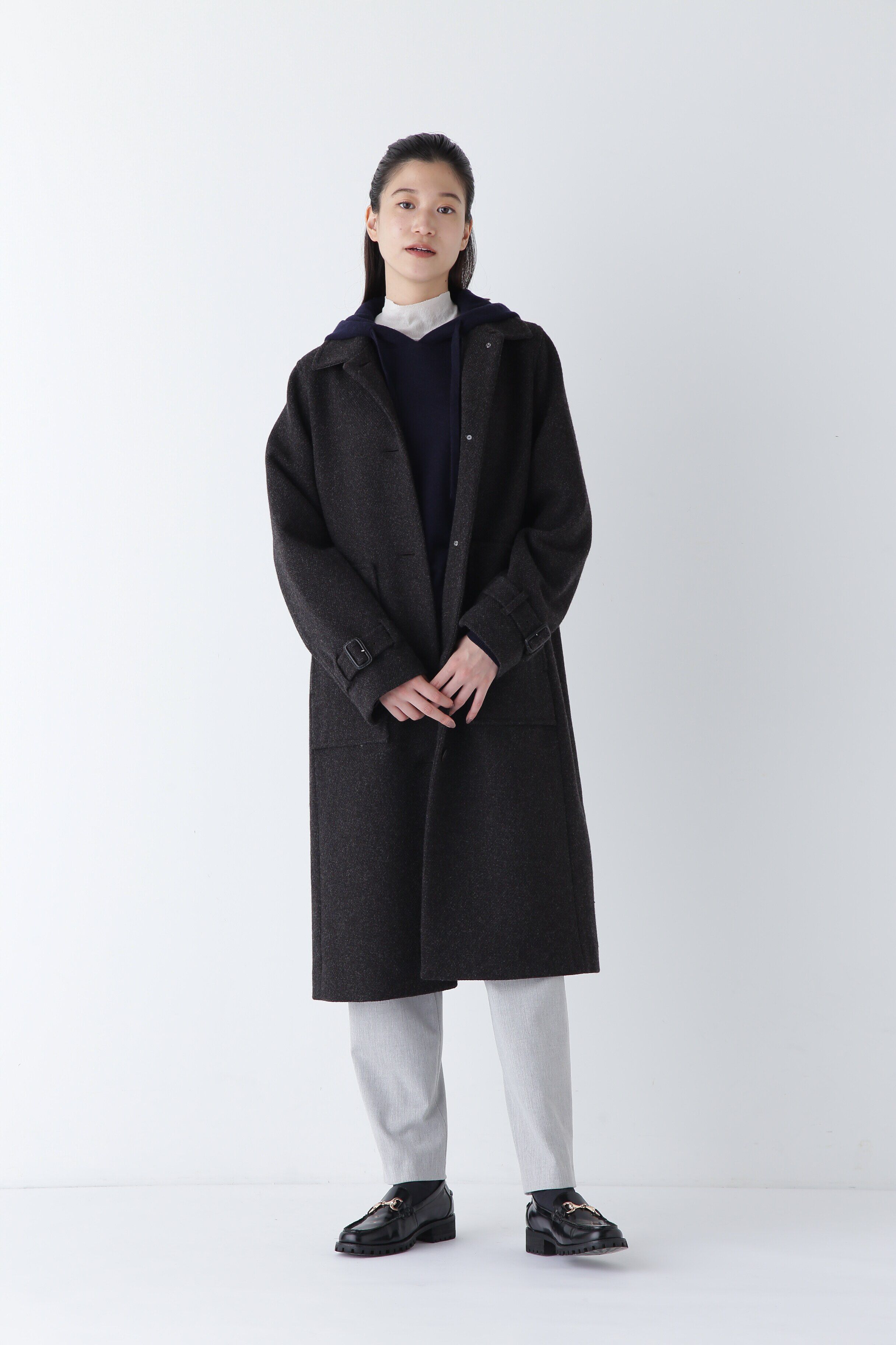  「◆ウールナイロンオックスステンカラーコート」|その他|