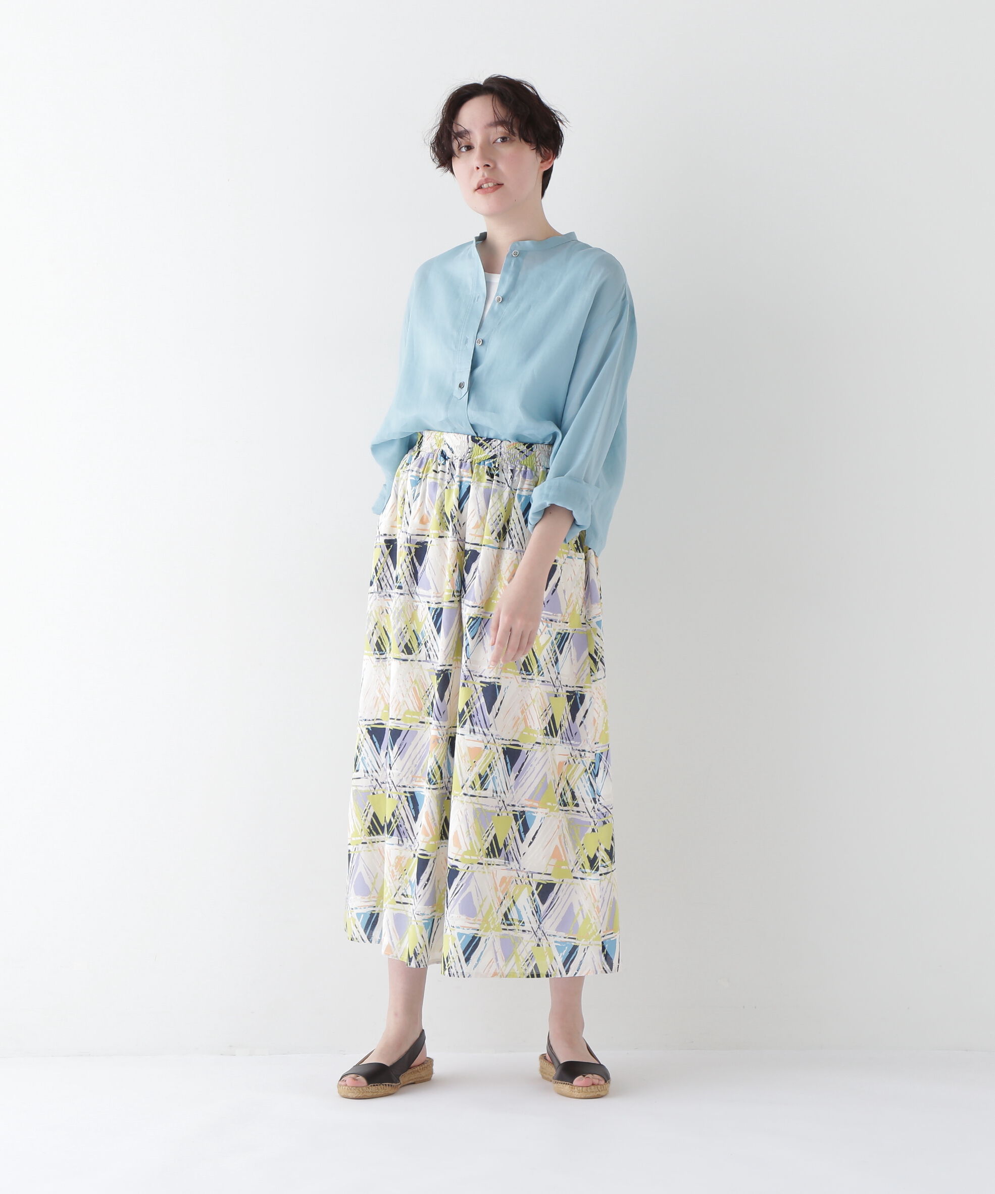  「◆プリントギャザーフレアースカート」|スカート|