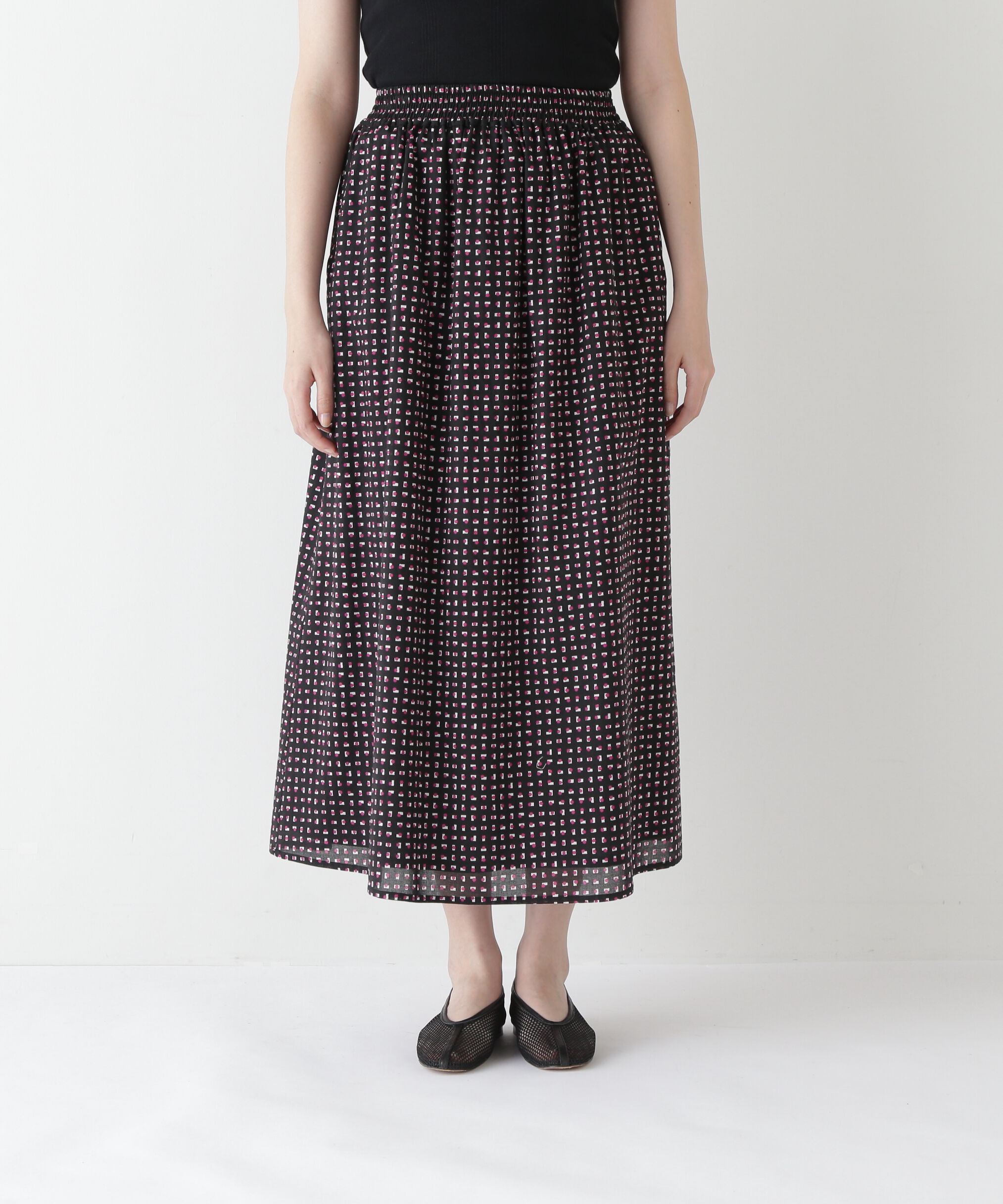  「◆プリントギャザーフレアースカート」|スカート|