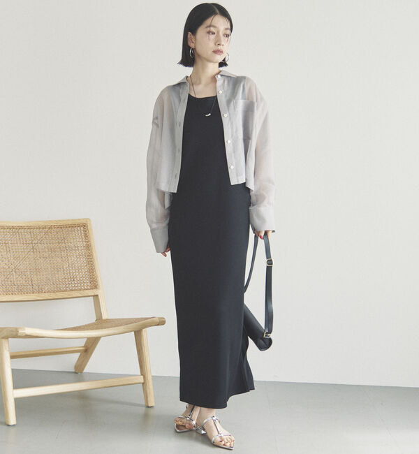 Doux archives「ソフトオーガンジーシアーショートシャツ」|シャツ・ブラウス|