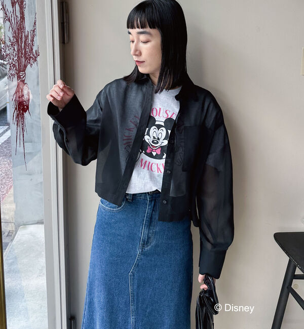 Doux archives「ソフトオーガンジーシアーショートシャツ」|シャツ・ブラウス|