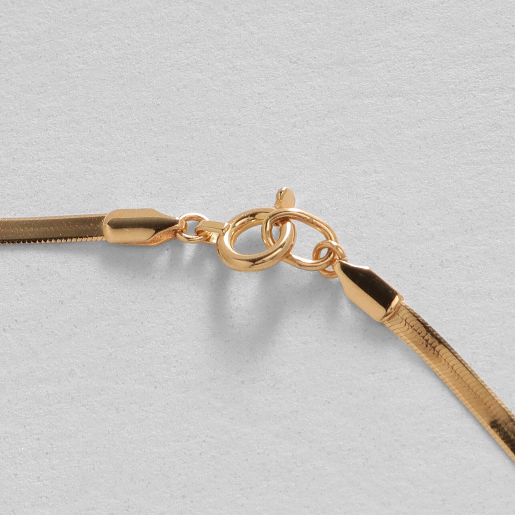 COCOSHNIK「K18フラットスネーク ネックレス細」|ネックレス|