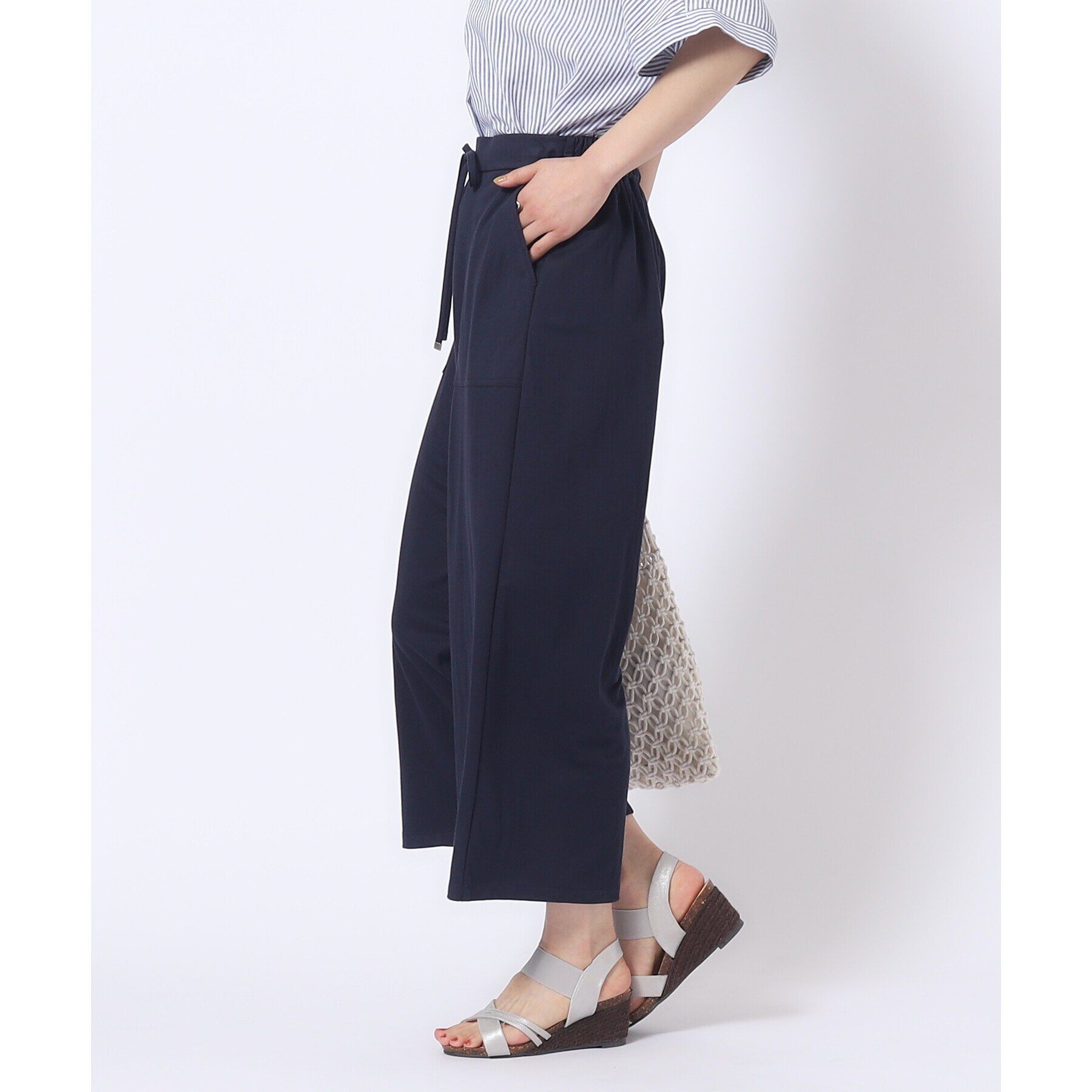 SHOO･LA･RUE「【M-LL/選べる着丈】イージーベイカー ワイドパンツ」|その他|