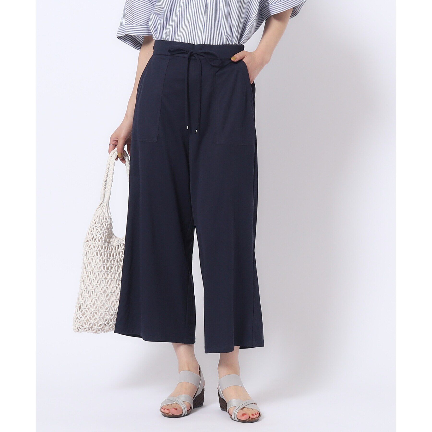 SHOO･LA･RUE「【M-LL/選べる着丈】イージーベイカー ワイドパンツ」|その他|