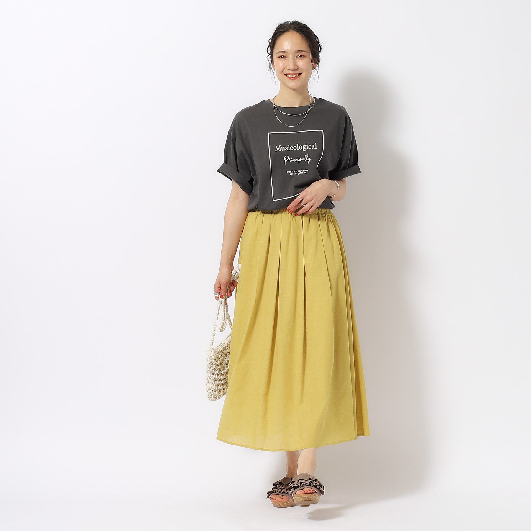 SHOO･LA･RUE「【洗える/プチプラ/綿100％】グラフィック半袖ゆるTシャツ」|Tシャツ・カットソー|