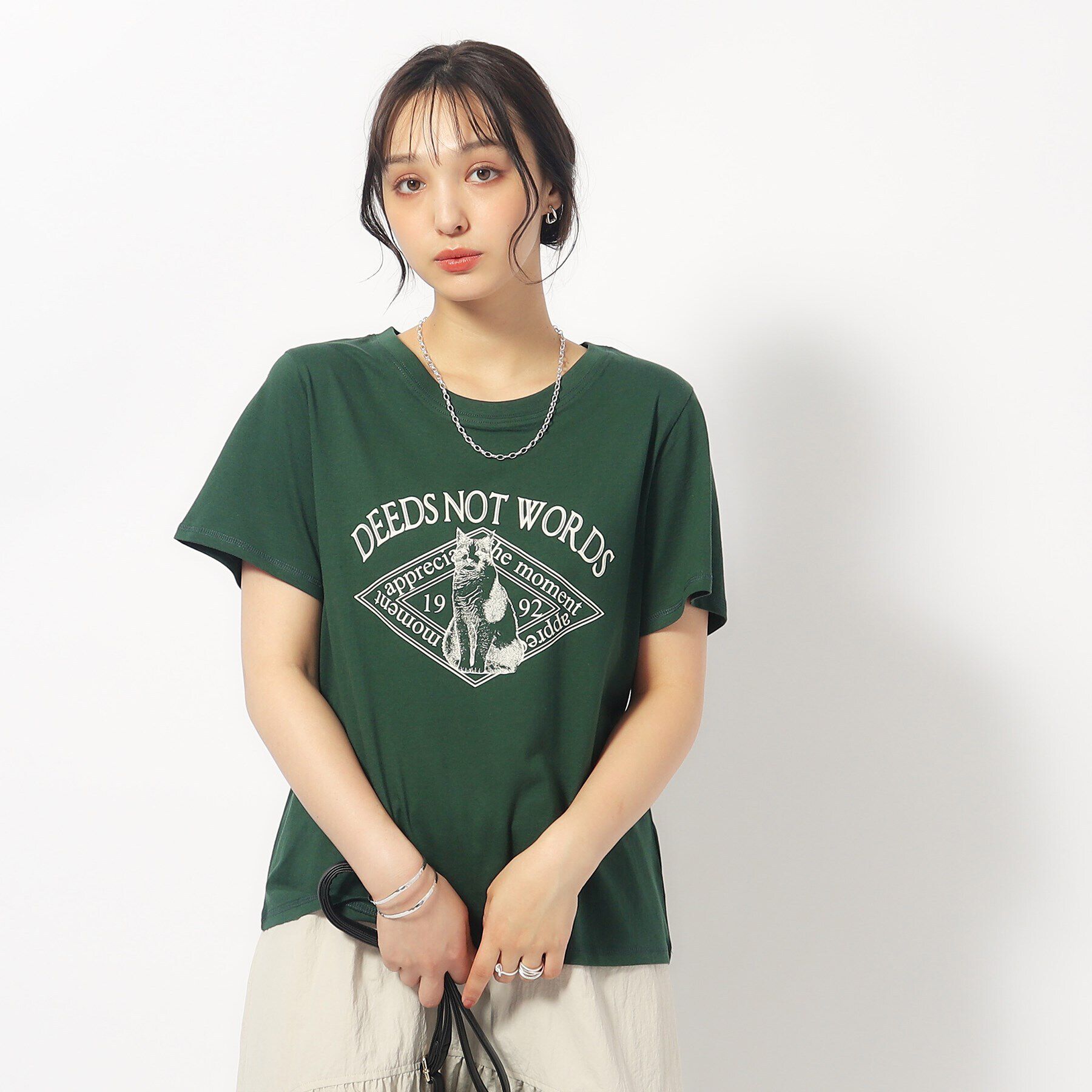 SHOO･LA･RUE「【洗える/プチプラ】プリントTシャツ」|Tシャツ・カットソー|