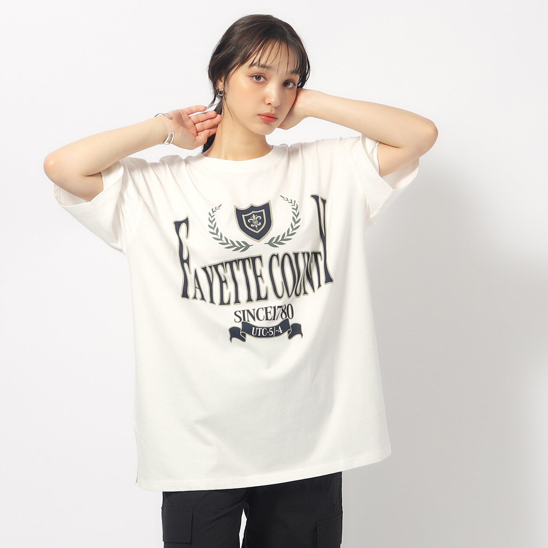 SHOO･LA･RUE「ゆるっとが今年らしい プリントBIG Tシャツ」|Tシャツ・カットソー|