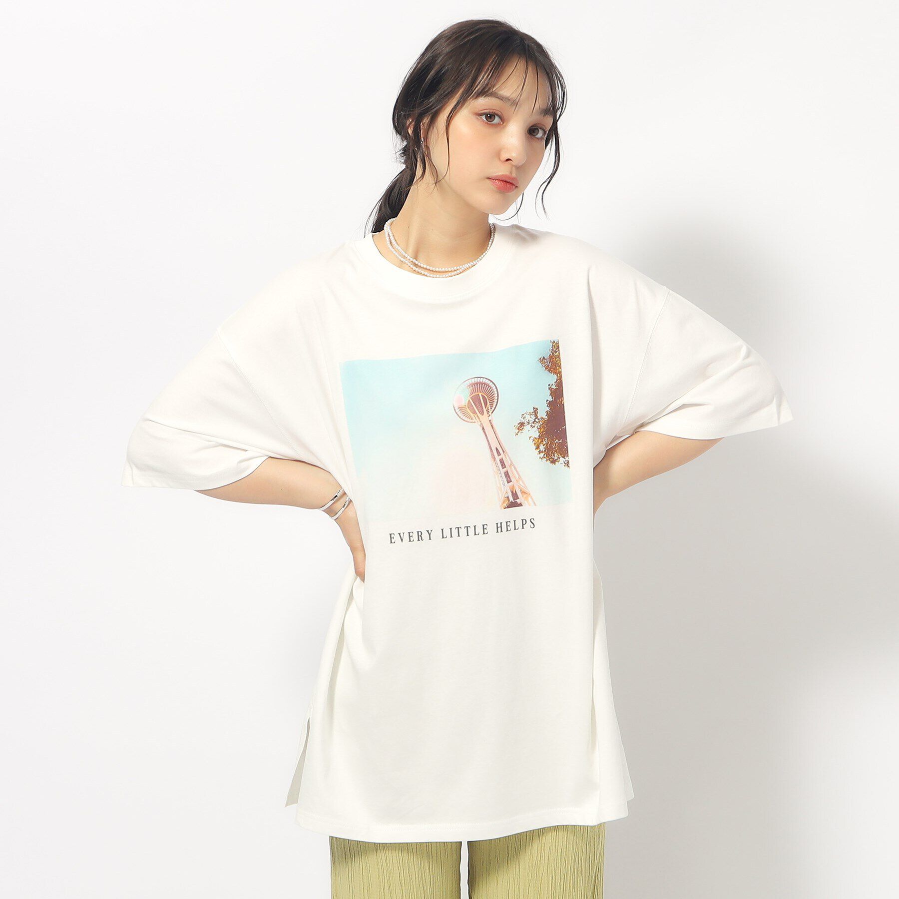 SHOO･LA･RUE「ゆるっとが今年らしい プリントBIG Tシャツ」|Tシャツ・カットソー|