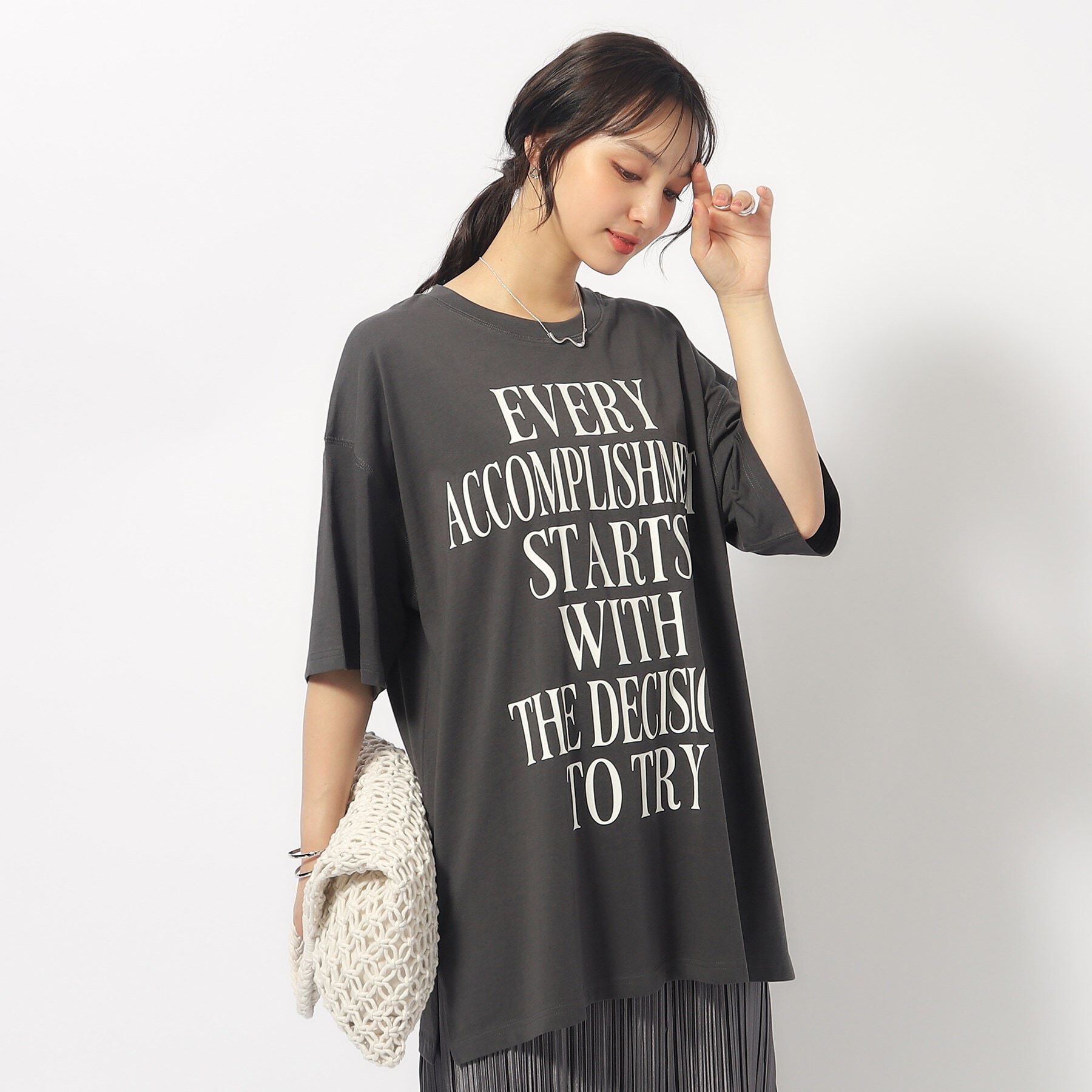 SHOO･LA･RUE「ゆるっとが今年らしい プリントBIG Tシャツ」|Tシャツ・カットソー|