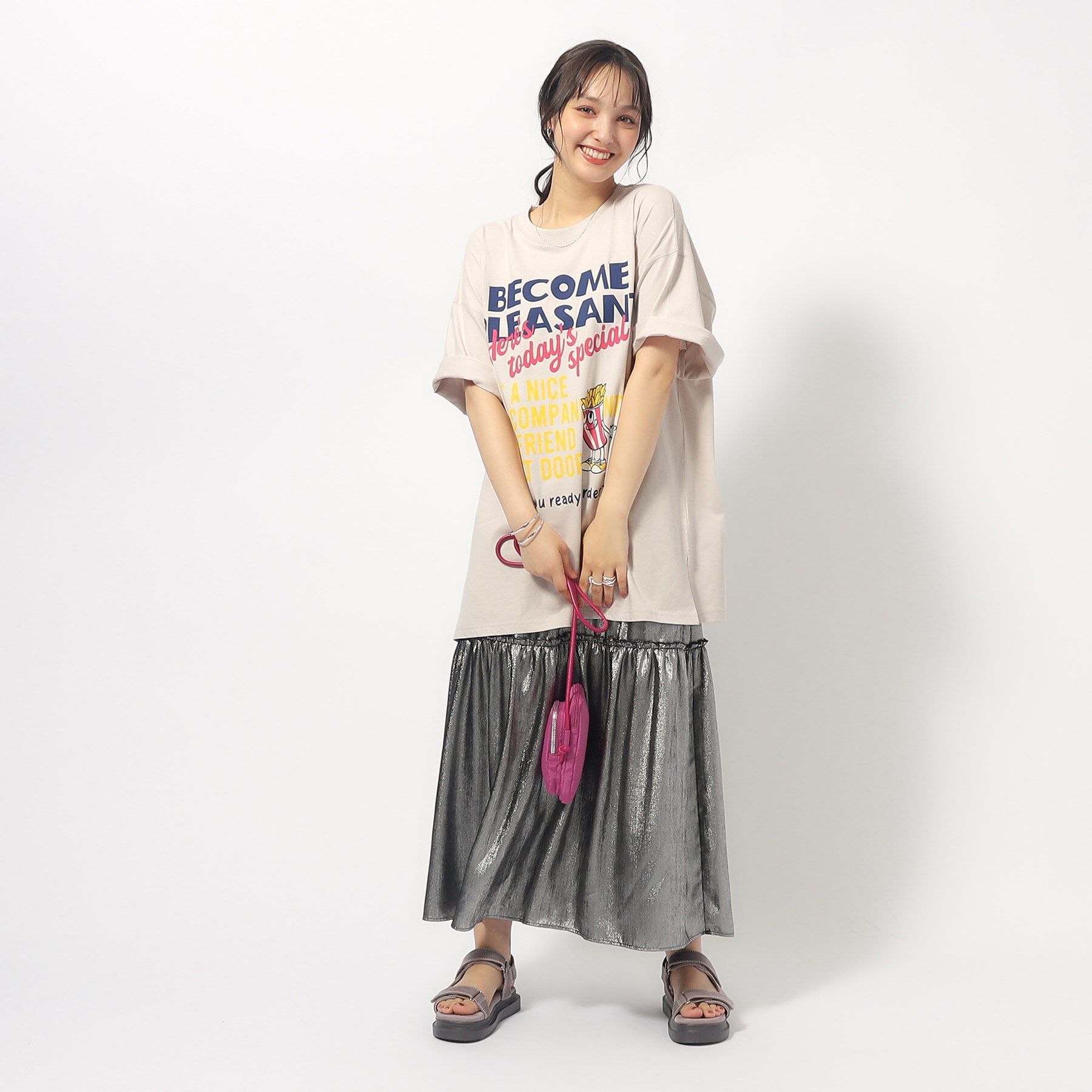 SHOO･LA･RUE「ゆるっとが今年らしい プリントBIG Tシャツ」|Tシャツ・カットソー|