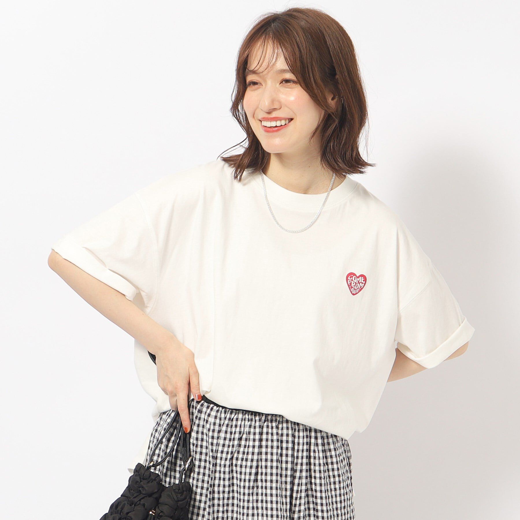 SHOO･LA･RUE「ゆるっとが今年らしい プリントBIG Tシャツ」|Tシャツ・カットソー|ホワイト(702)