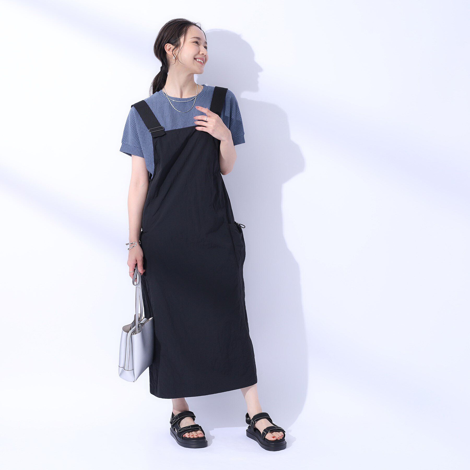 SHOO･LA･RUE「コーデのアクセントに ジャカードチェックトップス」|Tシャツ・カットソー|