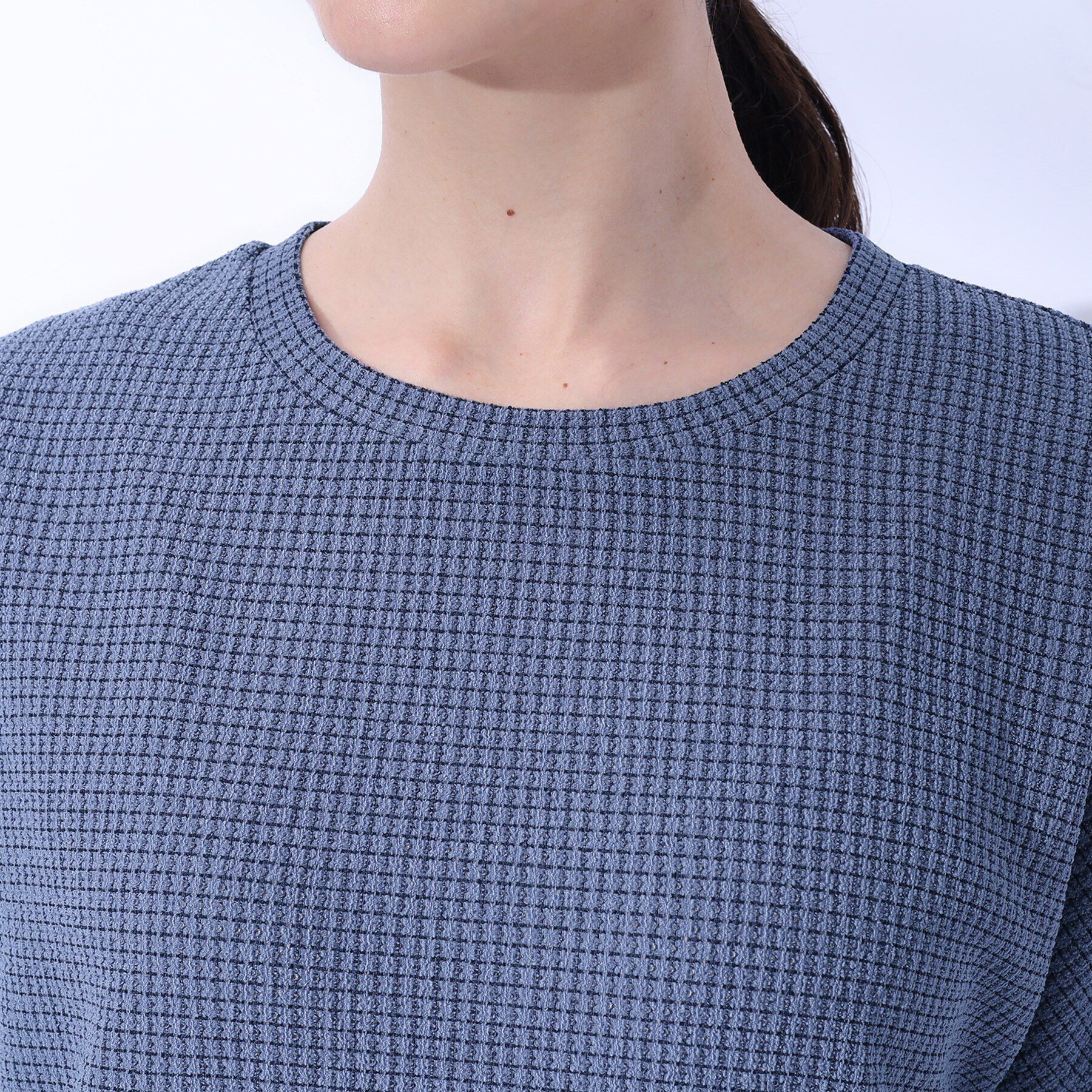 SHOO･LA･RUE「コーデのアクセントに ジャカードチェックトップス」|Tシャツ・カットソー|