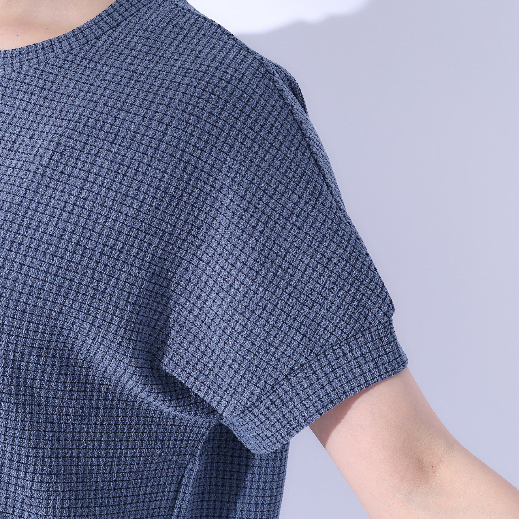 SHOO･LA･RUE「コーデのアクセントに ジャカードチェックトップス」|Tシャツ・カットソー|