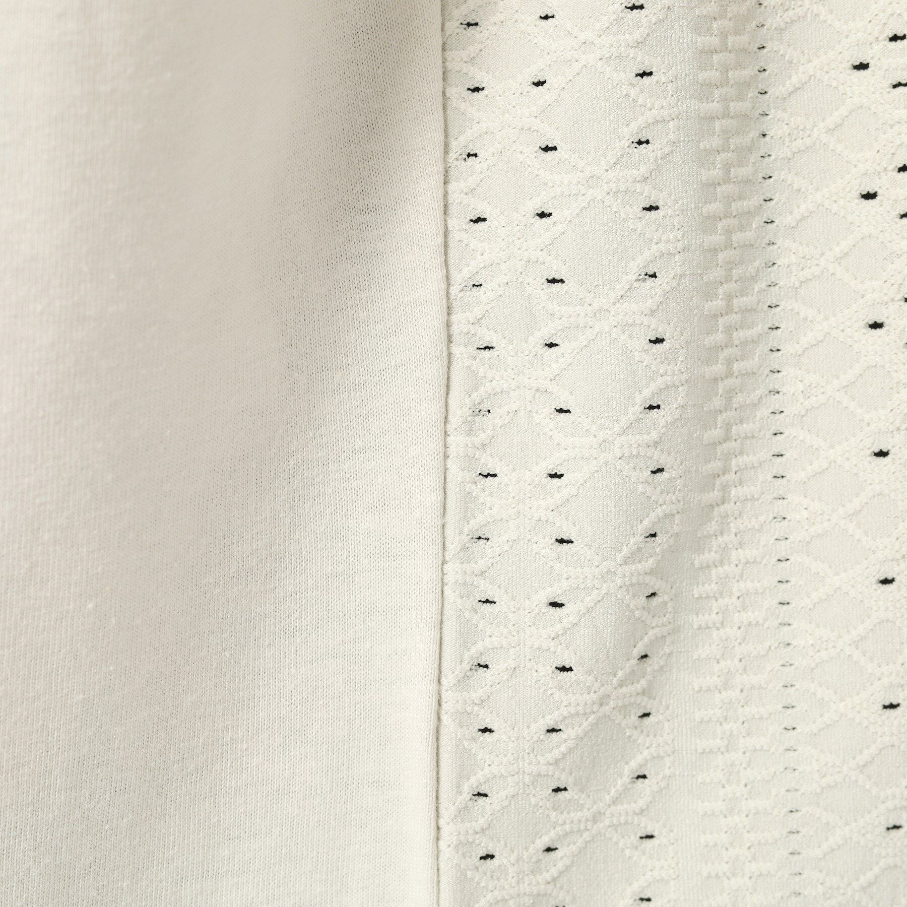 SHOO･LA･RUE「涼やかにきれい見え レースライク ジャカードトップス」|Tシャツ・カットソー|