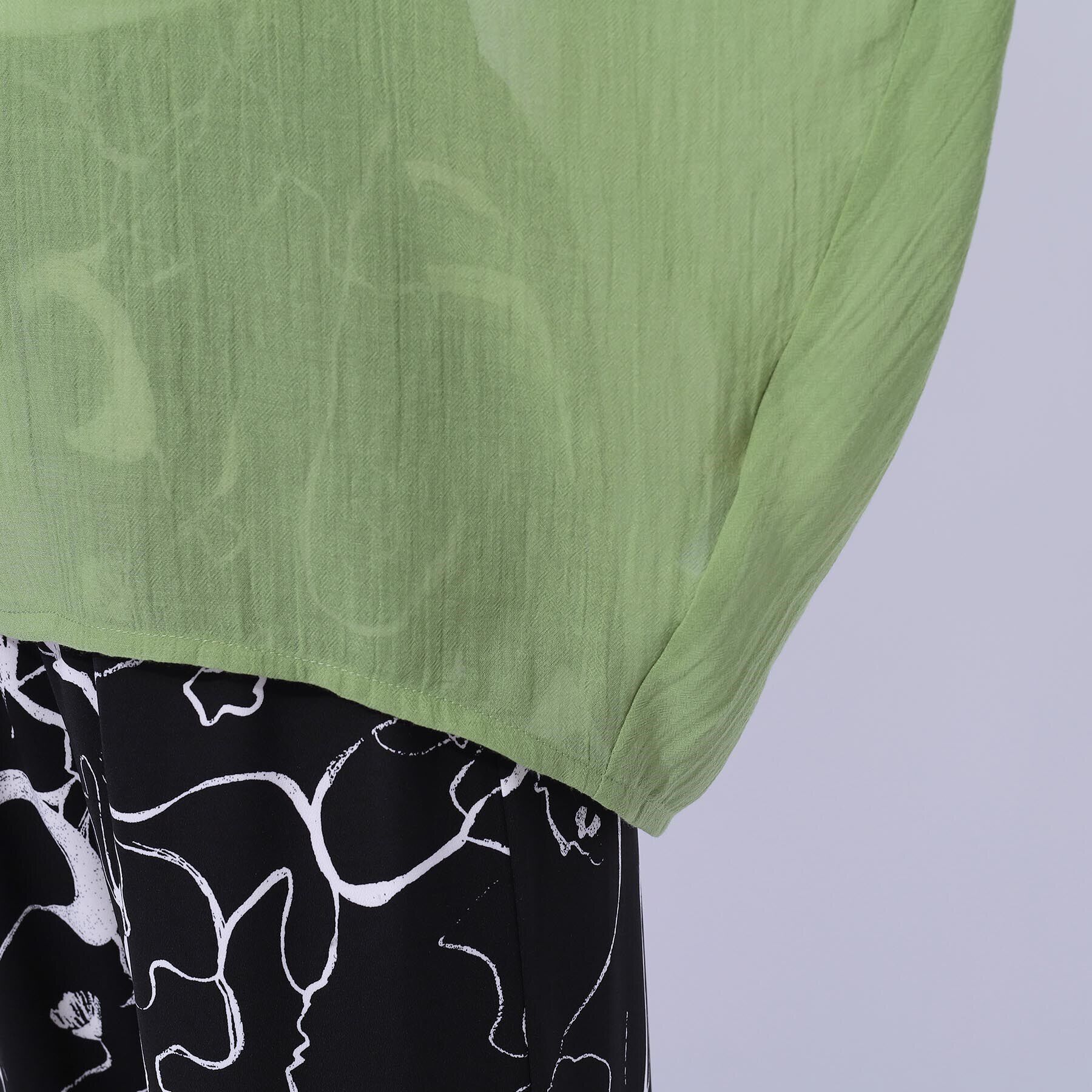 SHOO･LA･RUE「大人の透け感 ワッシャードルマンシャツ」|シャツ・ブラウス|