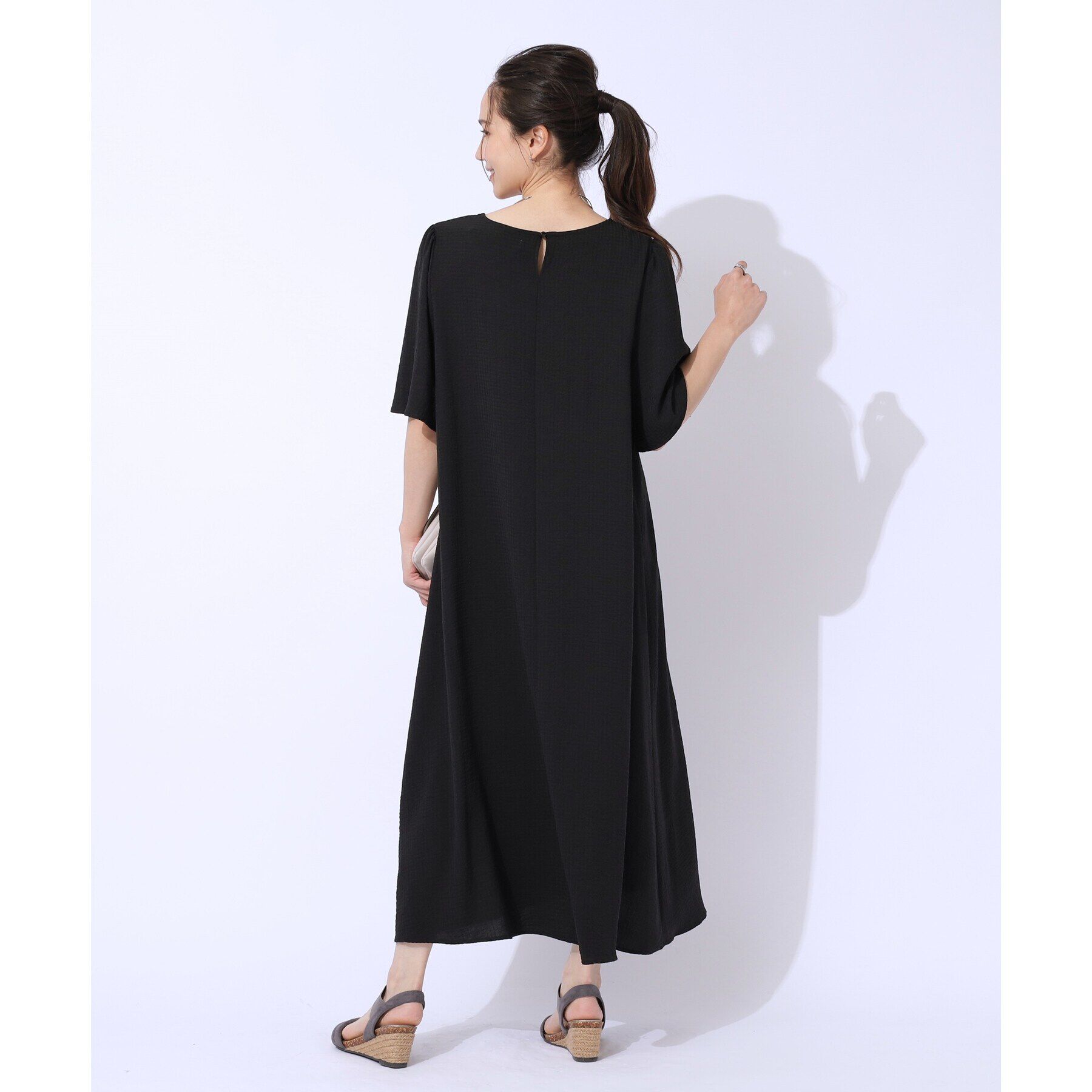 SHOO･LA･RUE「【洗える】Aラインで女性らしく 1枚で映えるギンガムワンピース」|ワンピース|