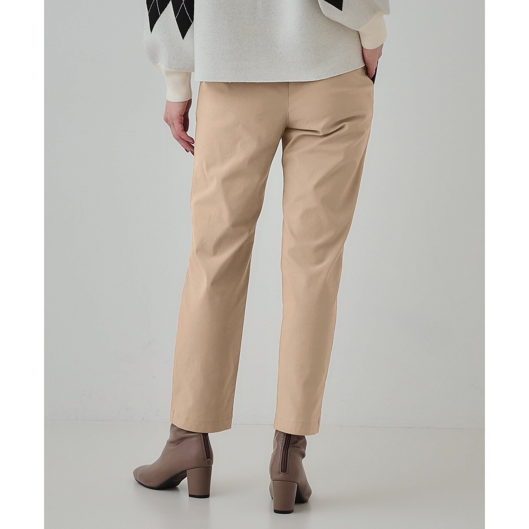 SHOO･LA･RUE「【洗える/SS-3L】あったか裏起毛 ストレッチ テーパードパンツ」|その他|