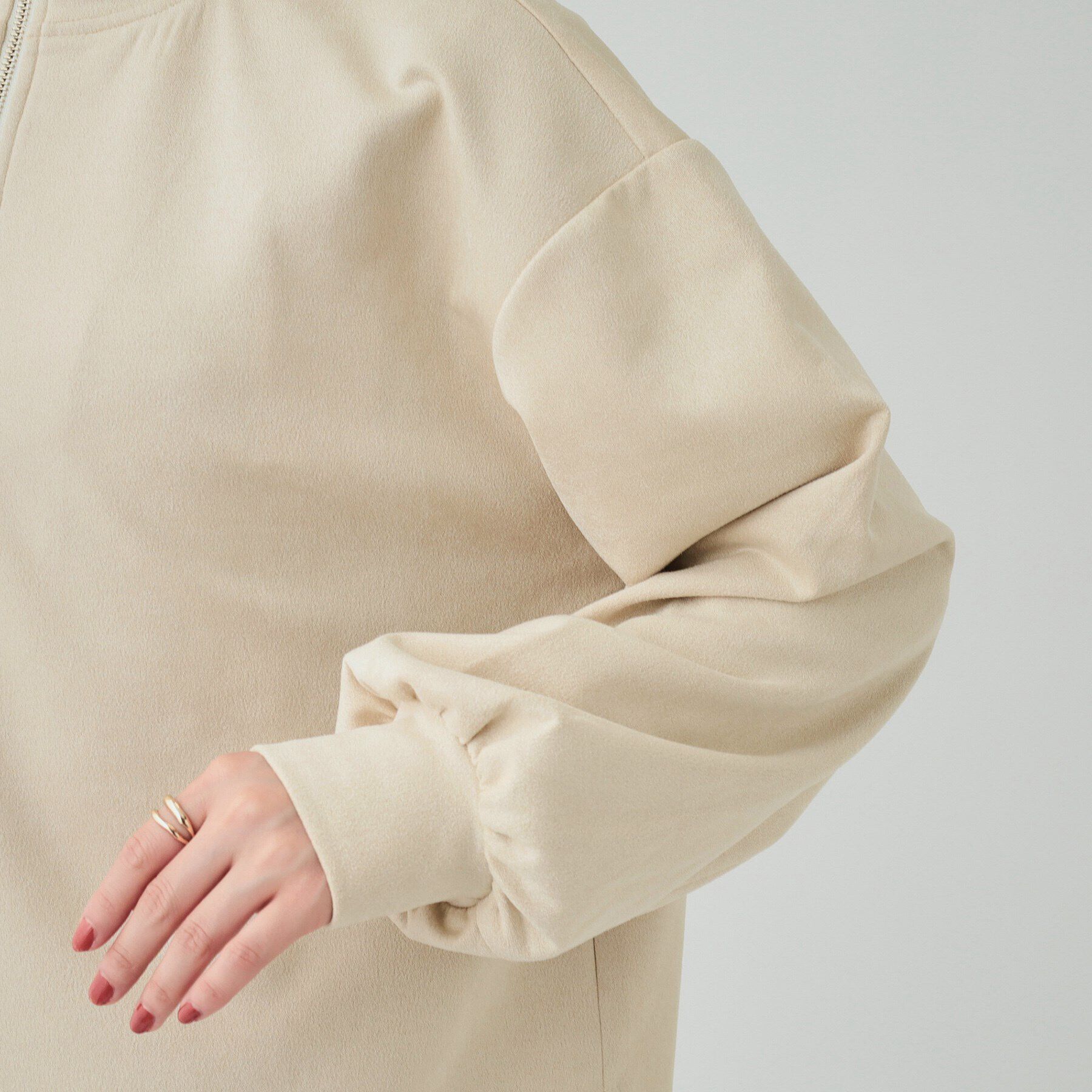 SHOO･LA･RUE「スエード調ハーフジッププルオーバー」|Tシャツ・カットソー|