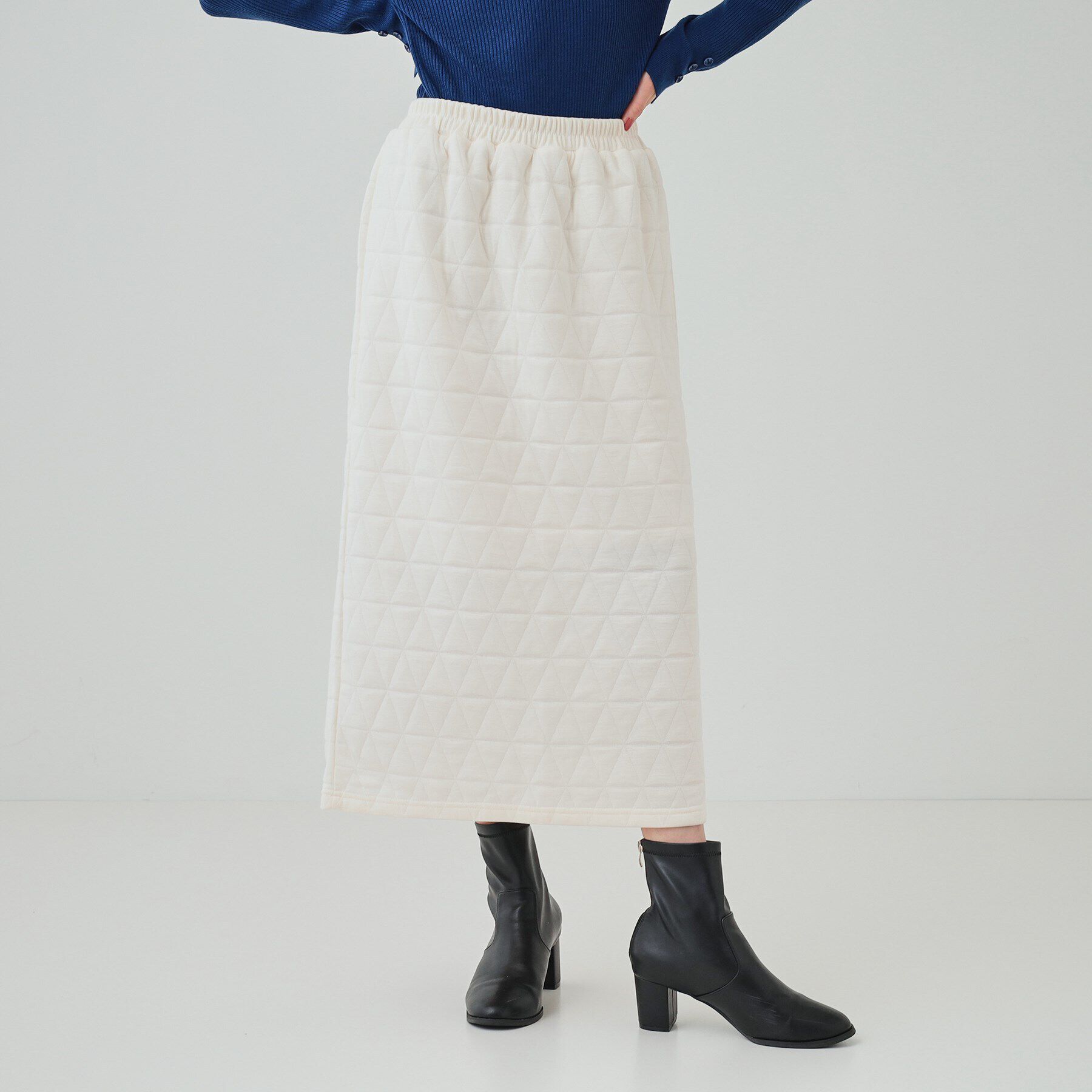 SHOO･LA･RUE「【セットアップ可】キルトナロースカート」|スカート|