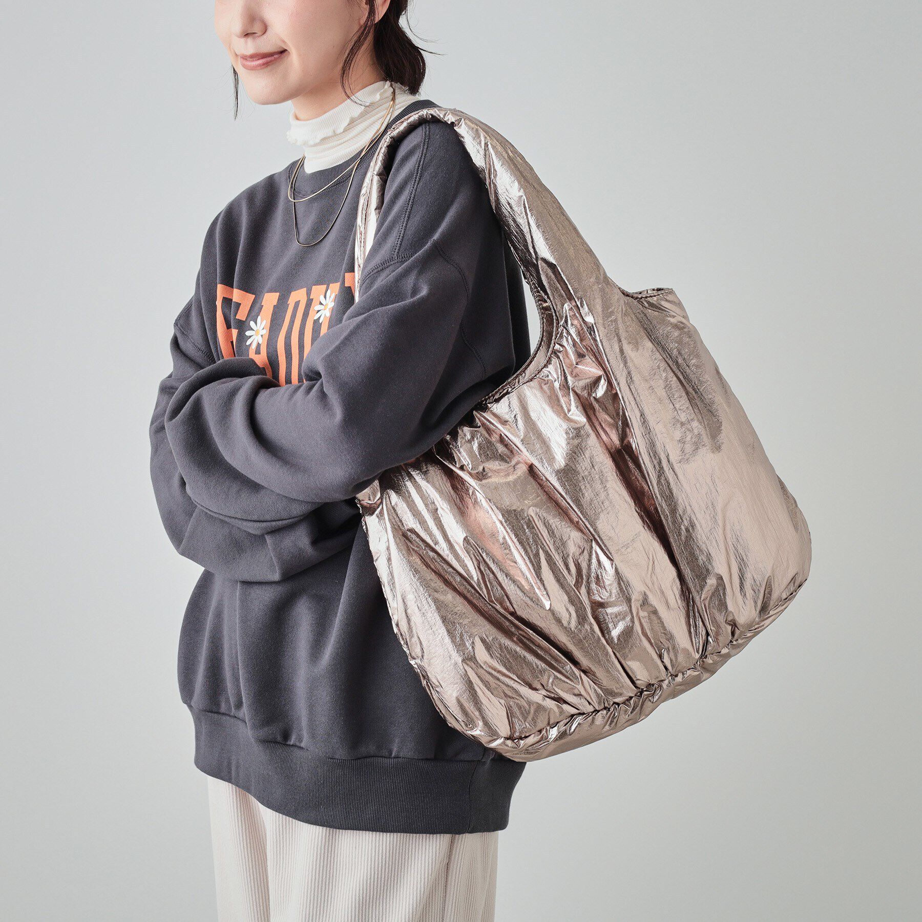 SHOO･LA･RUE「シャイニー／無地アソートトートバッグ」|トートバッグ|