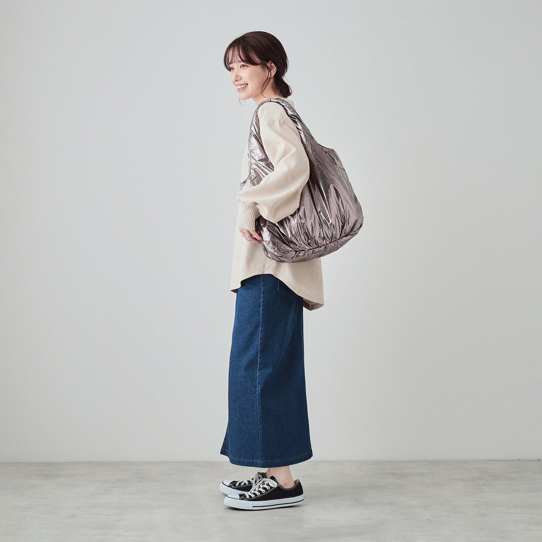 SHOO･LA･RUE「シャイニー／無地アソートトートバッグ」|トートバッグ|