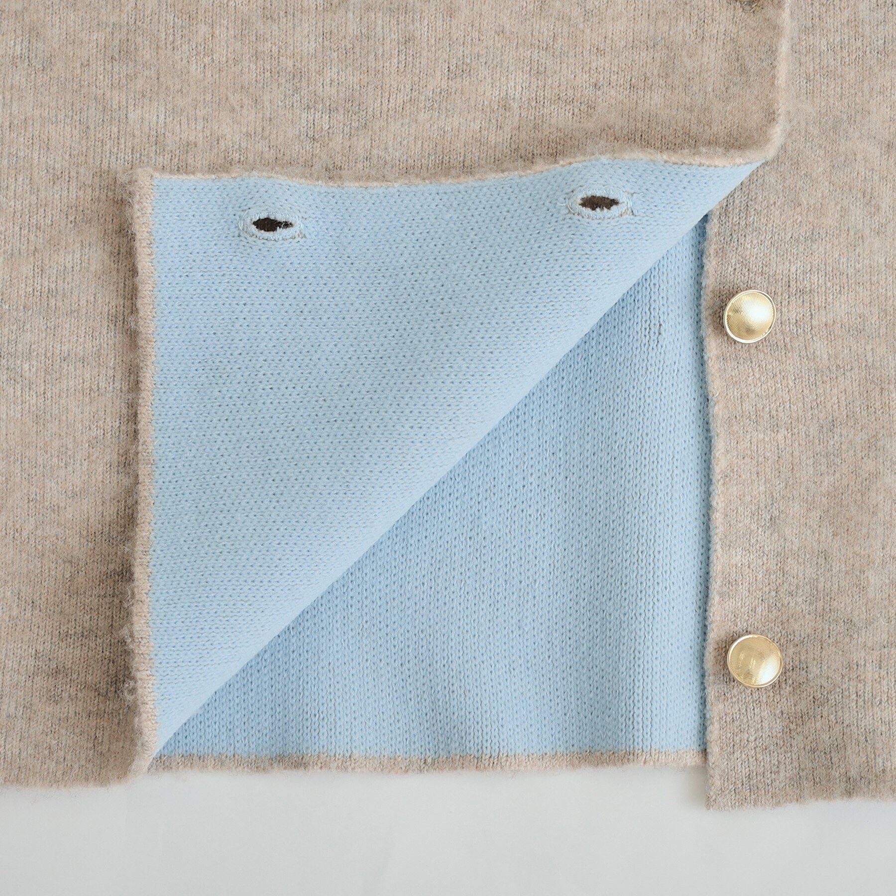 SHOO･LA･RUE「Wフェイスふわふわ起毛ニットカーディガン」|カーディガン|