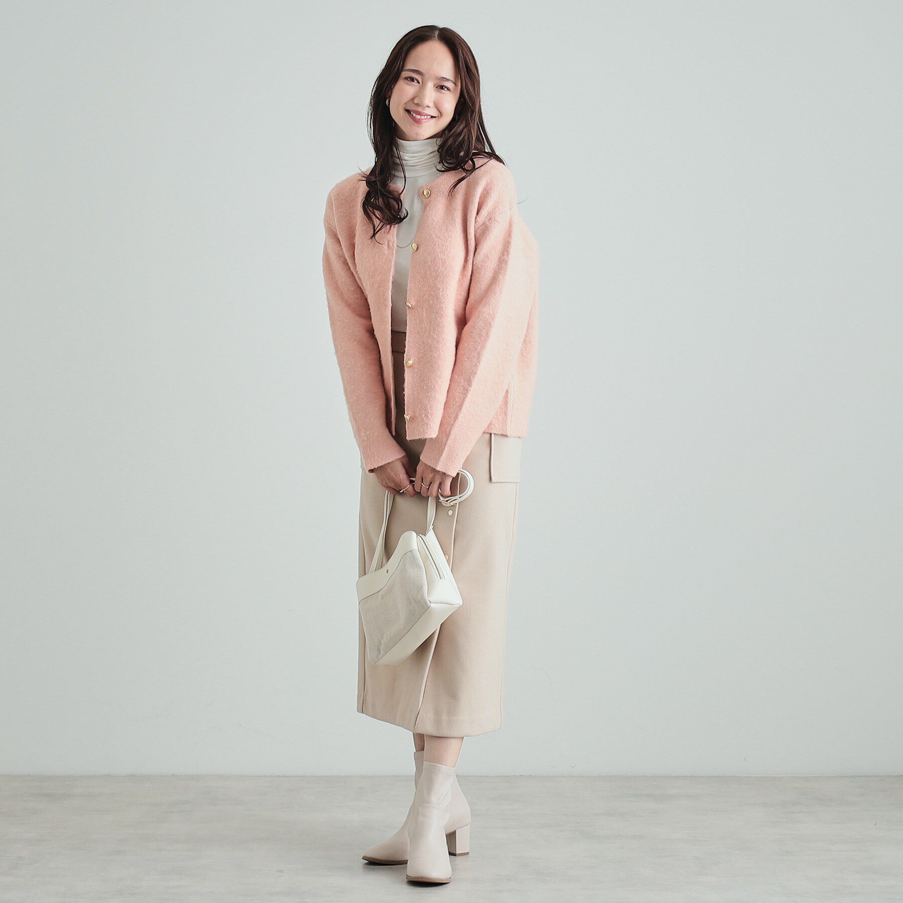 SHOO･LA･RUE「Wフェイスふわふわ起毛ニットカーディガン」|カーディガン|