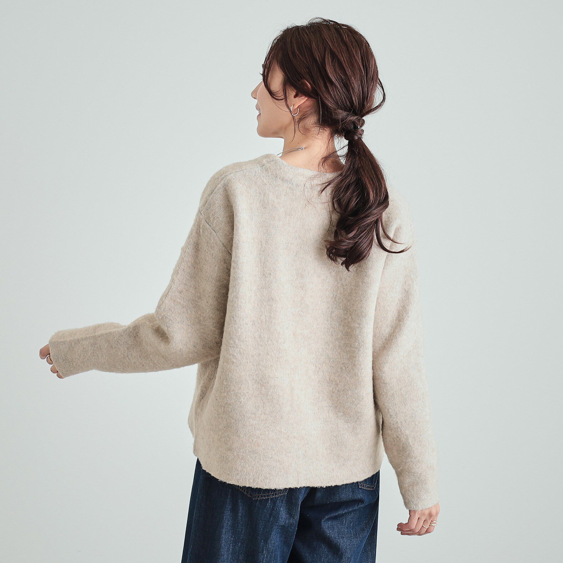 SHOO･LA･RUE「Wフェイスふわふわ起毛ニットカーディガン」|カーディガン|