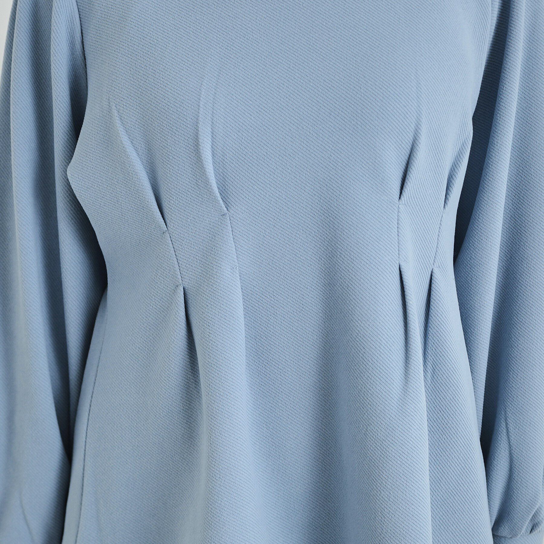 SHOO･LA･RUE「ウエストタックで綺麗にくびれる 起毛ペプラムトップス」|Tシャツ・カットソー|