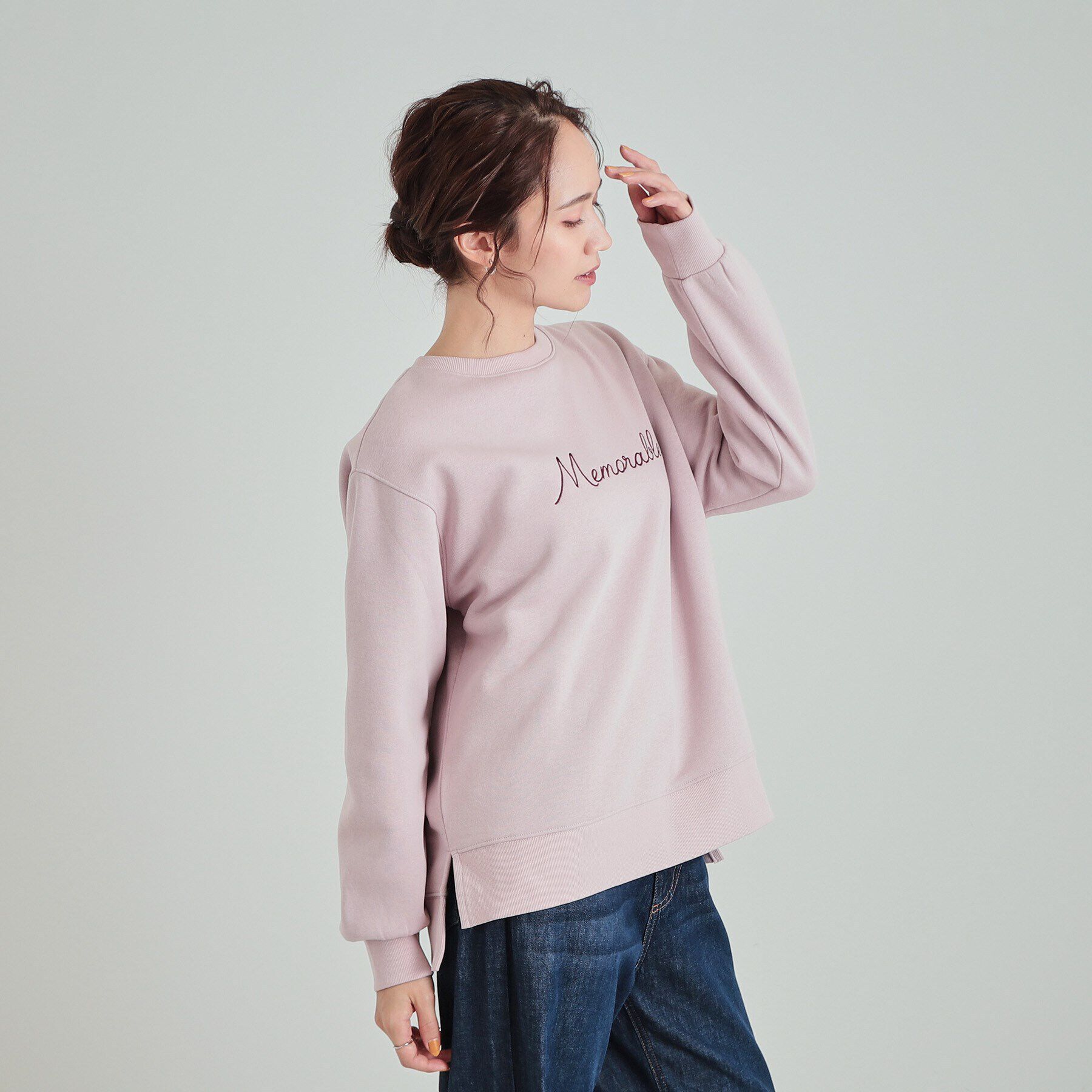 SHOO･LA･RUE「【洗える/S-LL】ふわふわあったか裏起毛 グラフィックスウェット【SHOO WARM】」|パーカー|