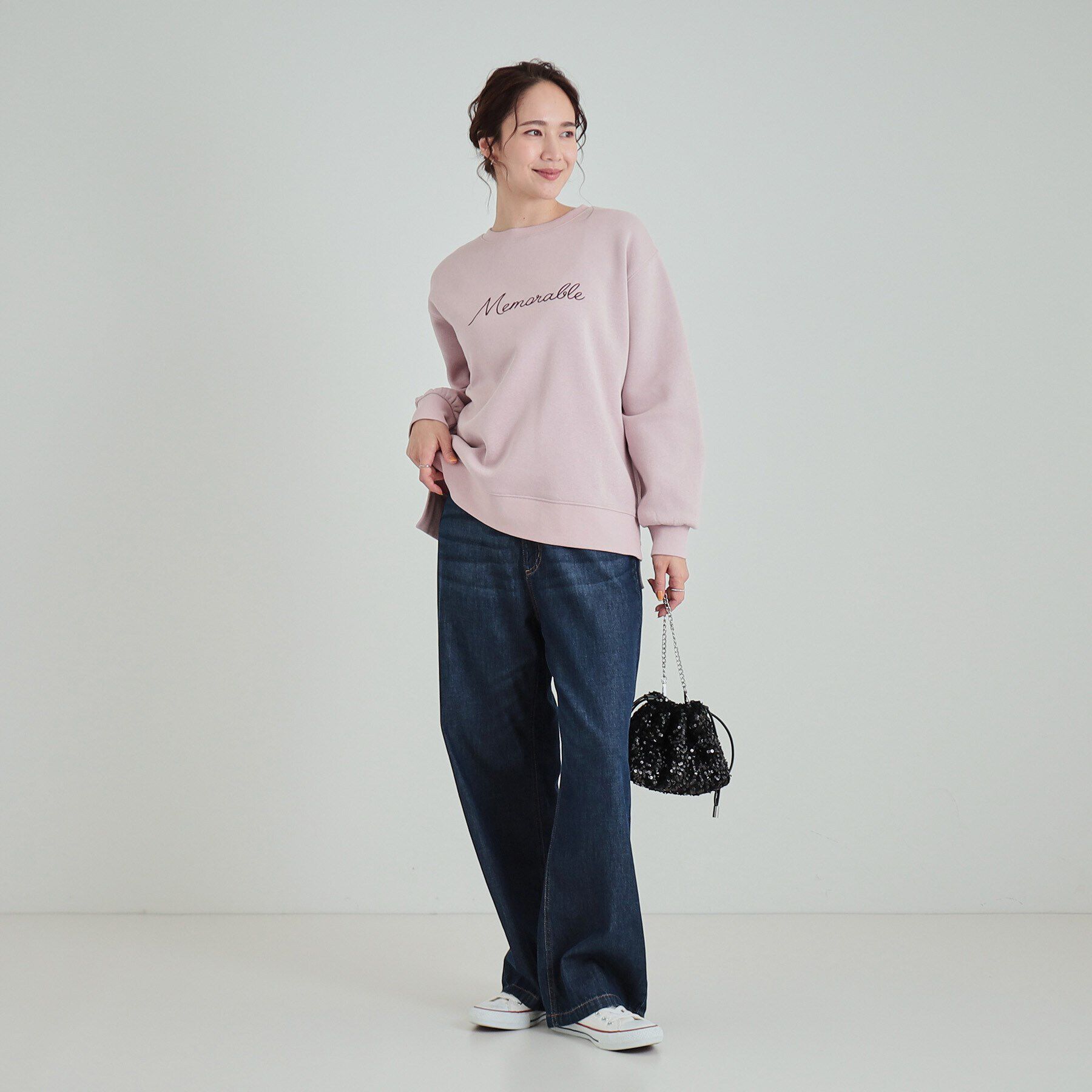 SHOO･LA･RUE「【洗える/S-LL】ふわふわあったか裏起毛 グラフィックスウェット【SHOO WARM】」|パーカー|