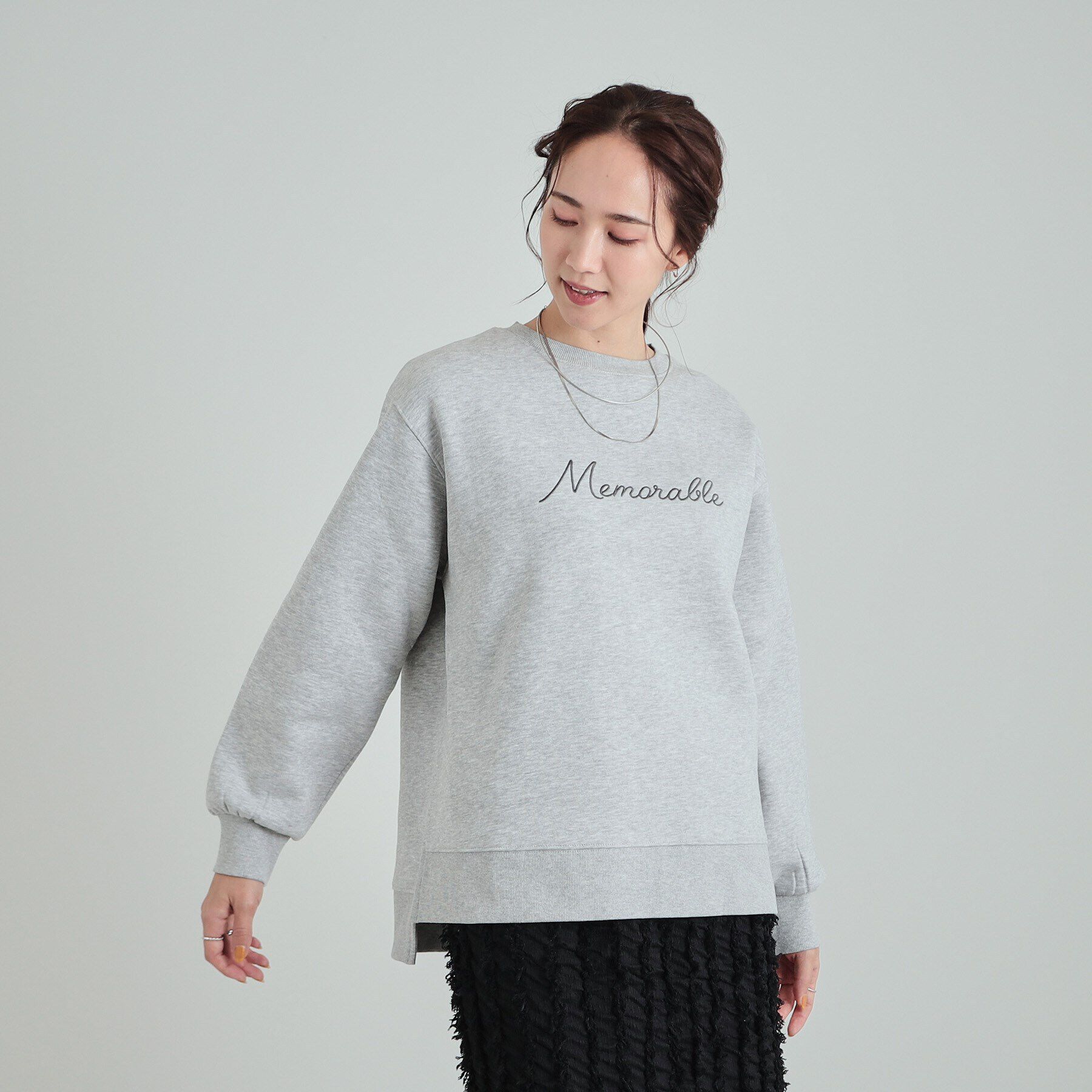 SHOO･LA･RUE「【洗える/S-LL】ふわふわあったか裏起毛 グラフィックスウェット【SHOO WARM】」|パーカー|