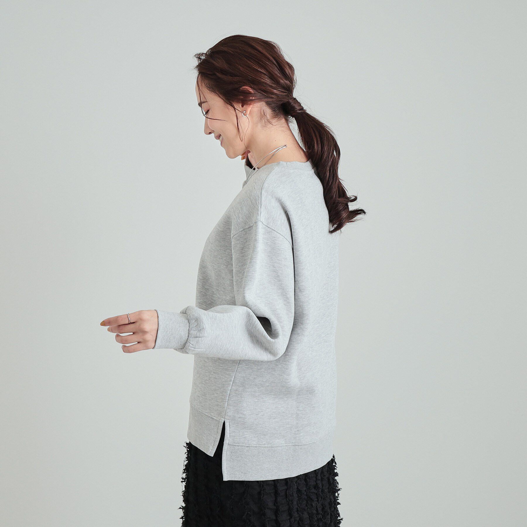 SHOO･LA･RUE「【洗える/S-LL】ふわふわあったか裏起毛 グラフィックスウェット【SHOO WARM】」|パーカー|