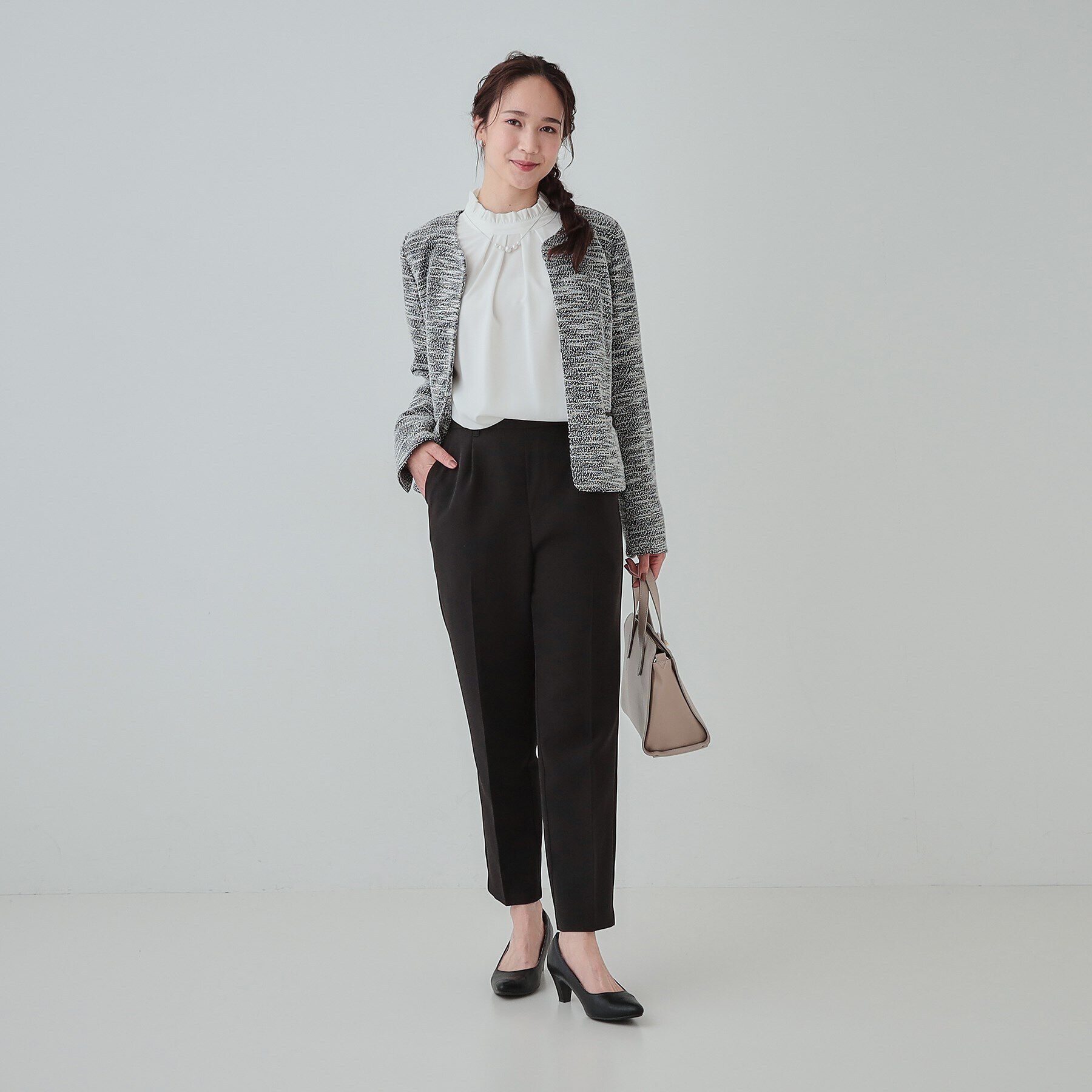 SHOO･LA･RUE「【SS-3L/洗える/通勤・セレモニーにも】しなやかな身のこなしが叶う ストレッチテーパードパンツ」|その他|