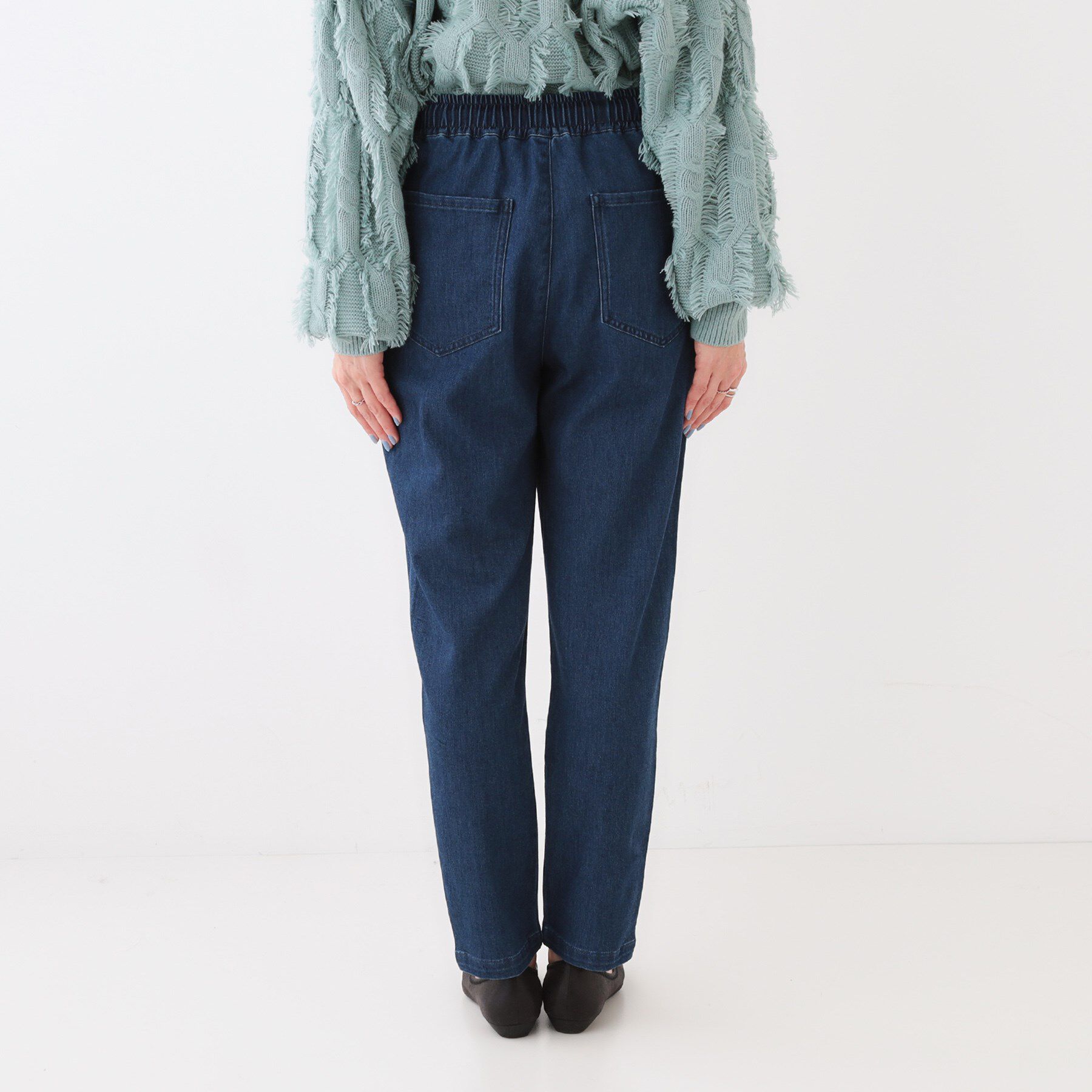 SHOO･LA･RUE「【洗える/SS-3L/美脚シルエット】アクティブ派のデニム イージーテーパードパンツ」|その他|