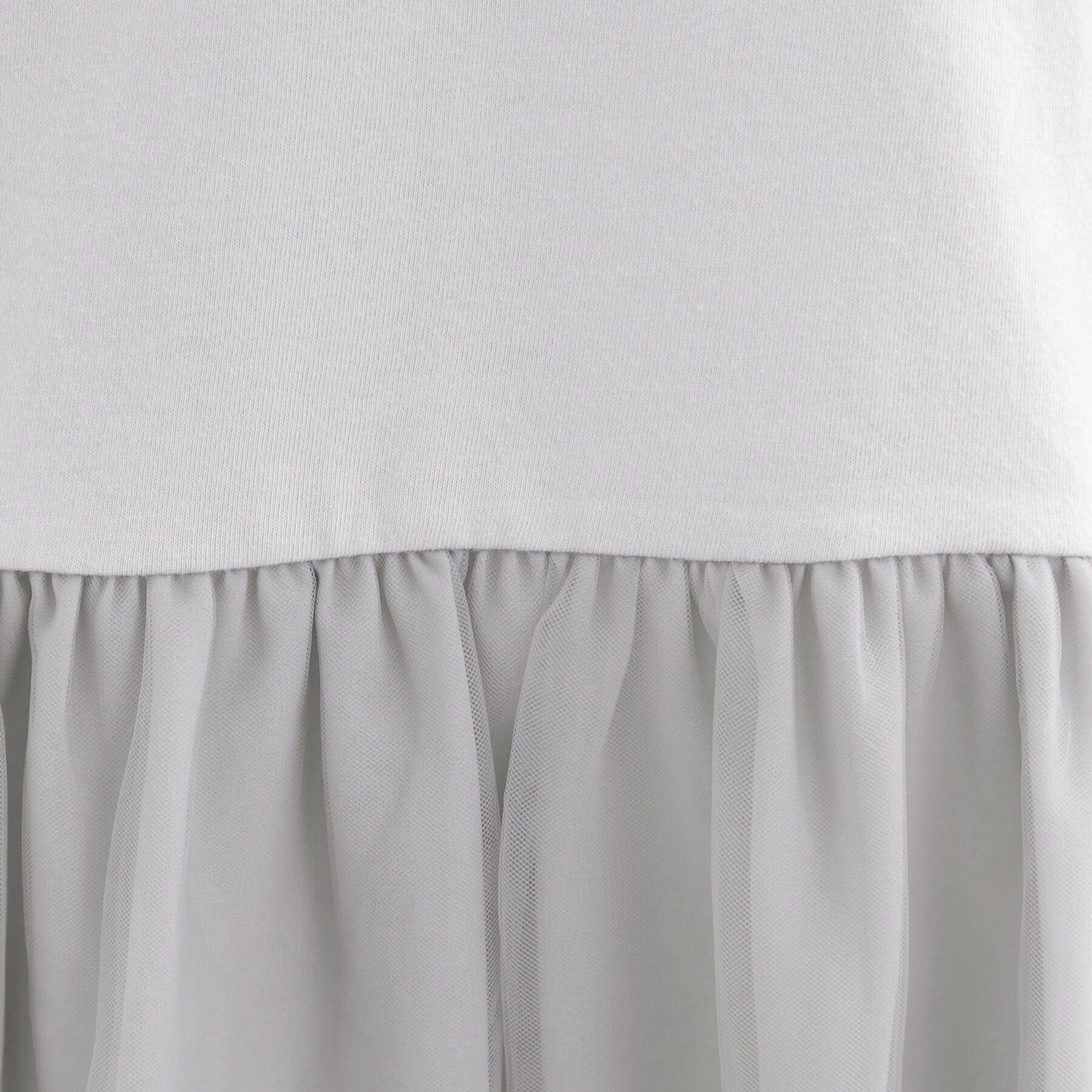 SHOO･LA･RUE「【S-LL/体型カバー】いつものコーデにプラスワン　裾チュールインナー」|Tシャツ・カットソー|