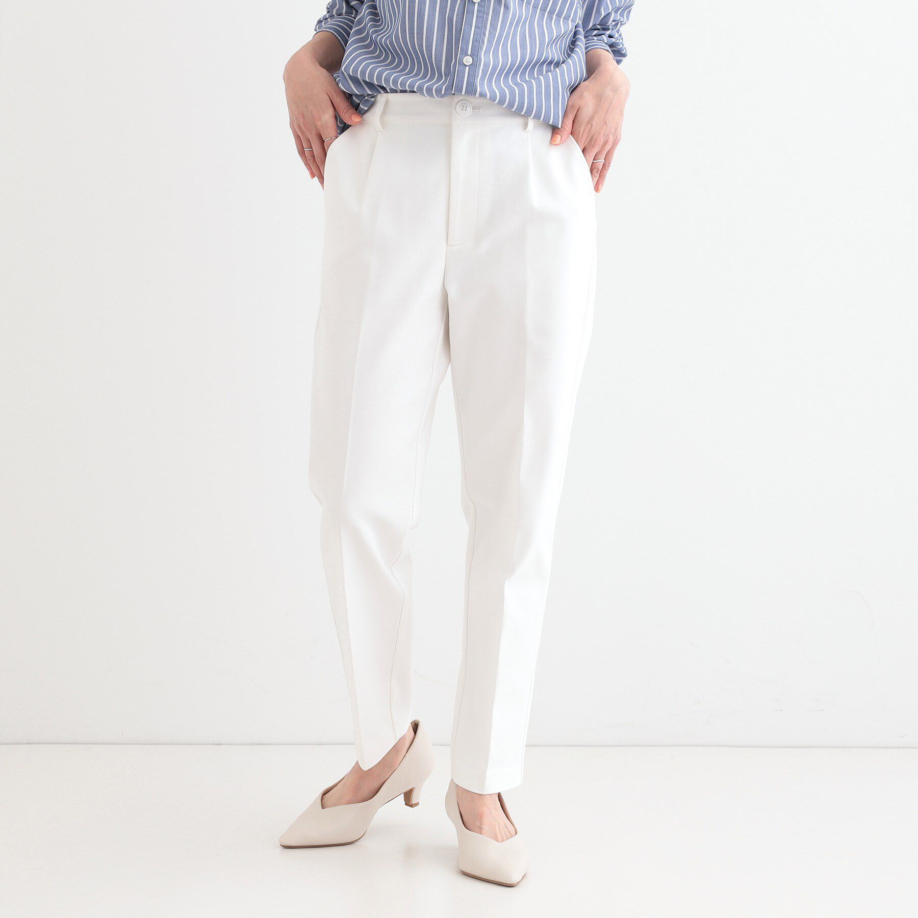 SHOO･LA･RUE「【高レビュー/洗える/美脚シルエット】ソフトスティックパンツ」|その他|